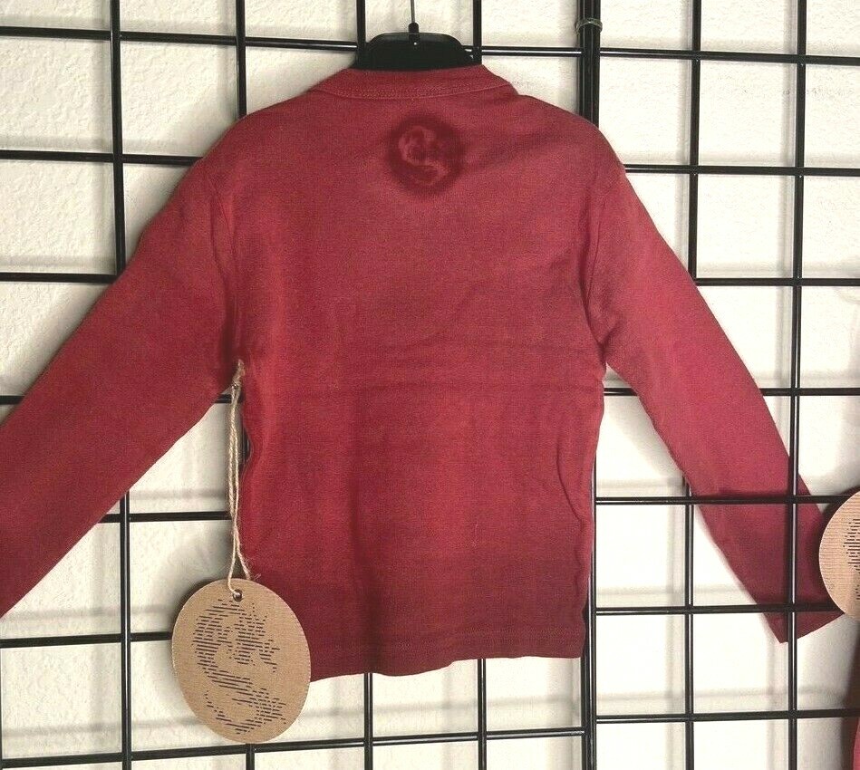 NWT NEW 2PC SET Burgundy/Blood Red Gradient 100% Cotton by Stencil Kids 2Y(2/3Y)