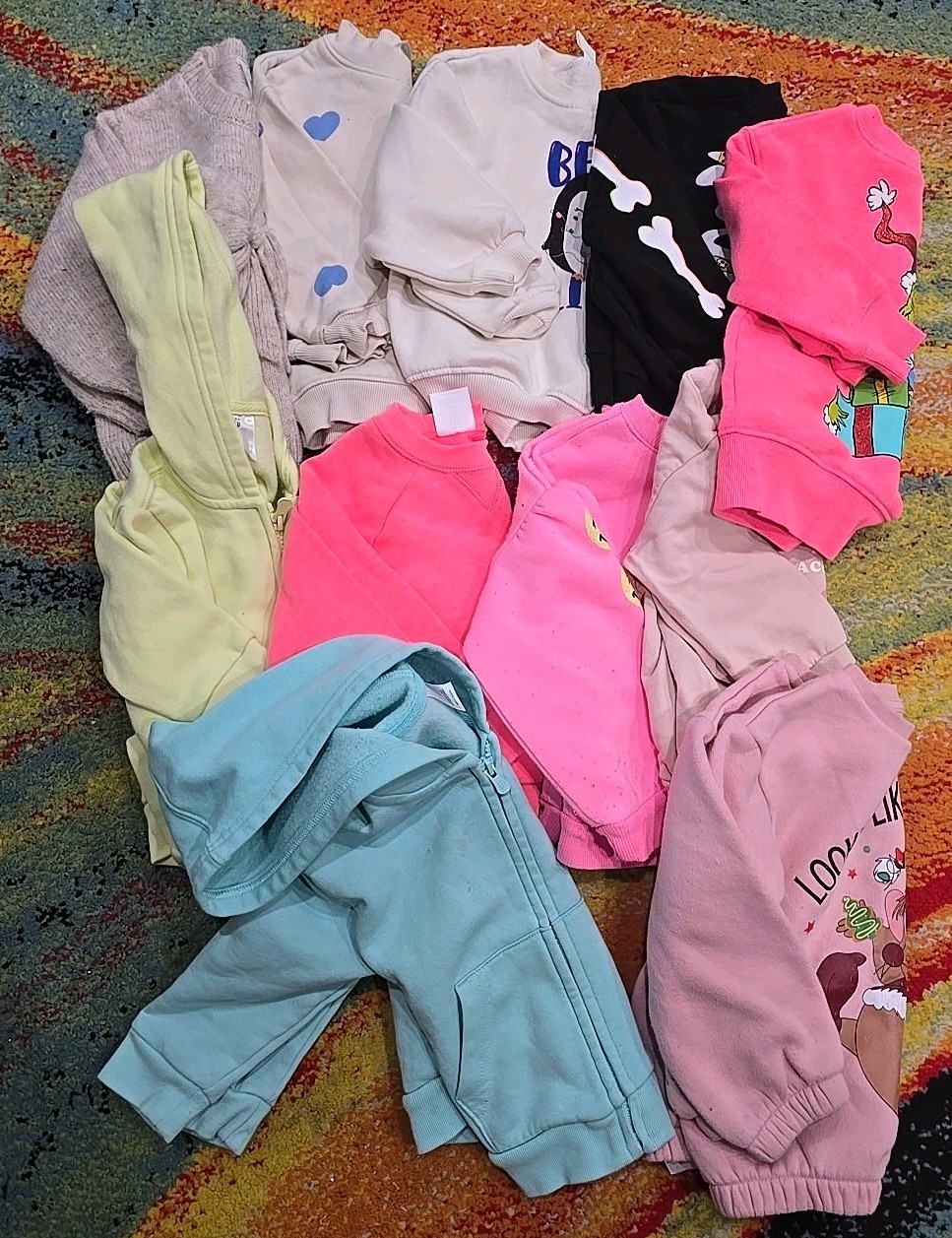 Girl Toddlers Clothing 2T Lot 11 Pcs Sweaters Zara Gap Tops