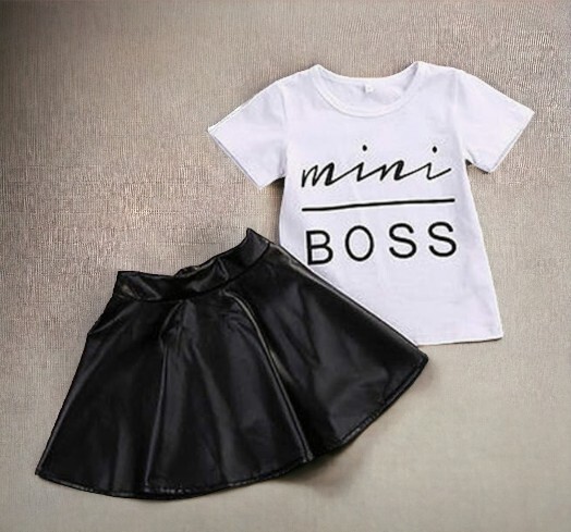 Mini boss toddler outfit Set- Baby girl clothing set – Baby girl outfit