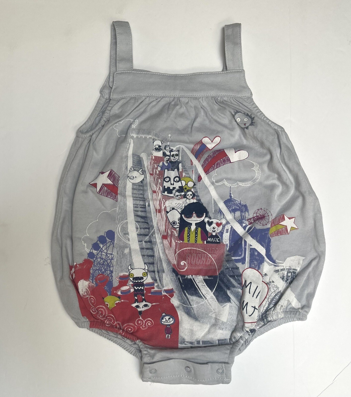 Little Marc Jacobs Romper Baby 6m Roller Coaster Designer Outfit New