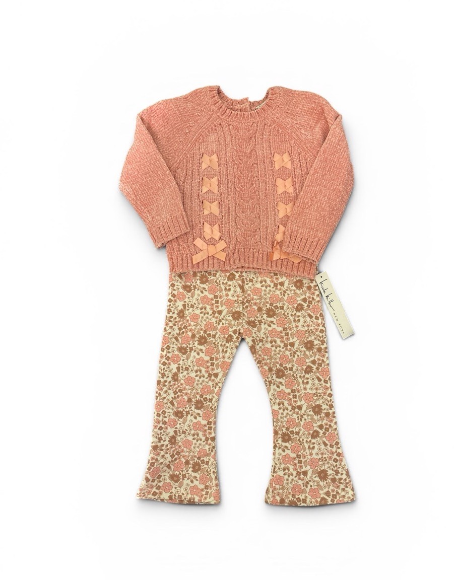 24 Months Nicole Milller New York Floral Pink 2 Piece Set