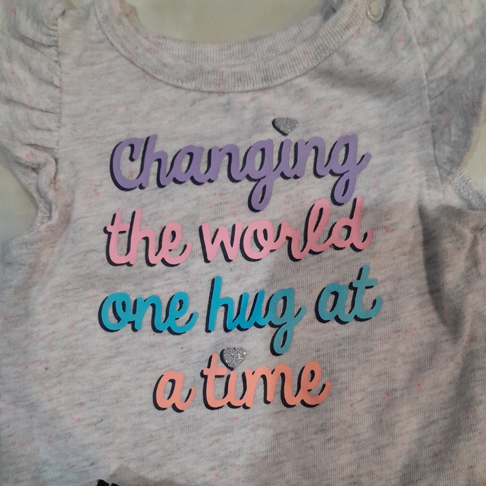 Infant Girls Mixed Lot of 5 Bodysuits and Pants Sz 0-3 months