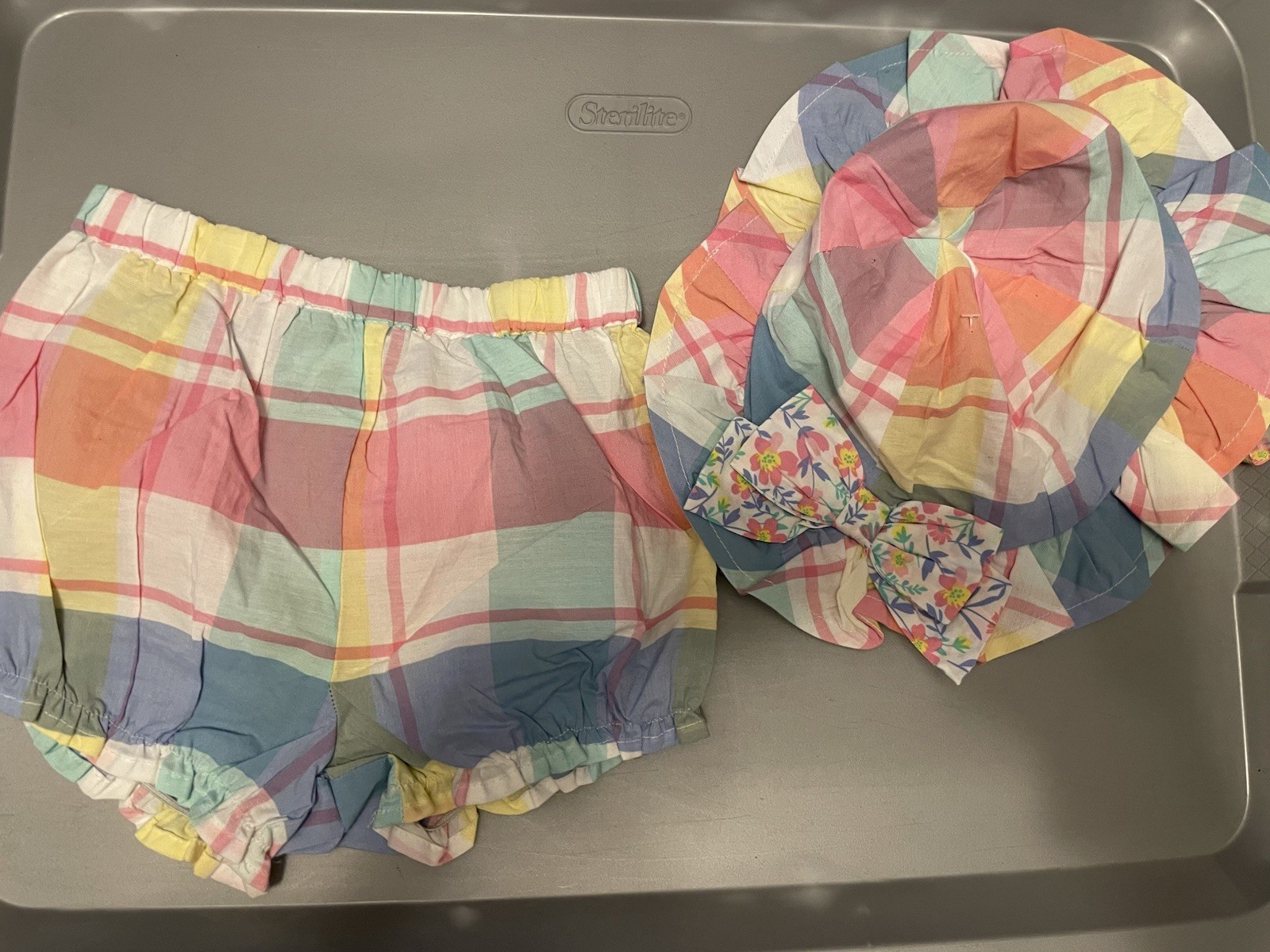 Tommy Bahamas Hat & Bottoms ONLY Bundle Infant Girl Size 18m