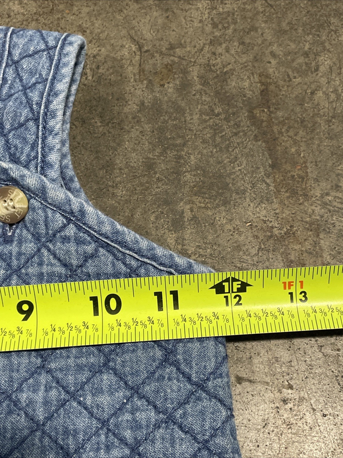 Vintage Sezame Street Baby Overall Top Quilted Big Bird Blue Size 6-9 M