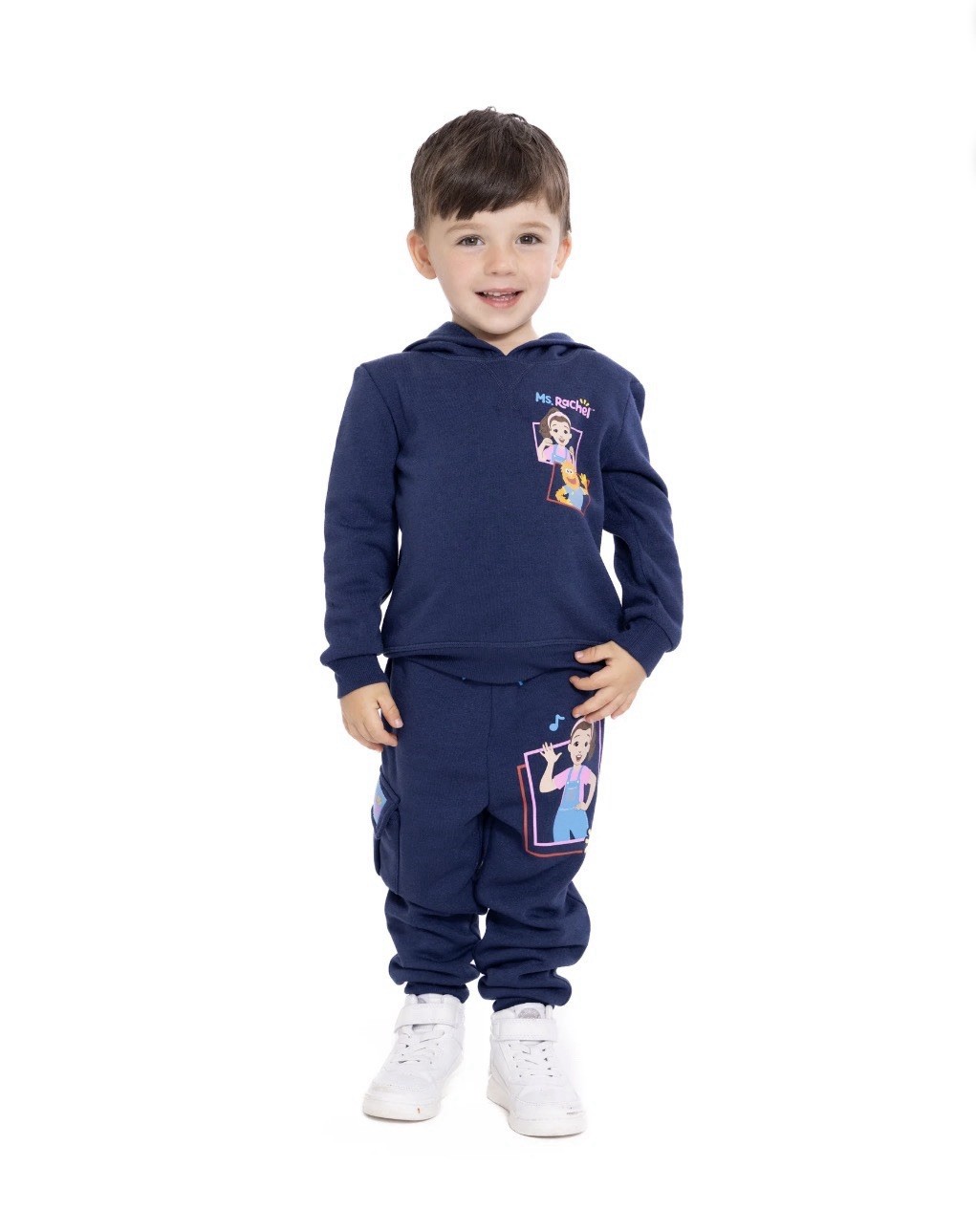 2-Piece MS RACHEL Toddler Boys 4T Graphic Hoodie & Jogger Pants Set • Navy
