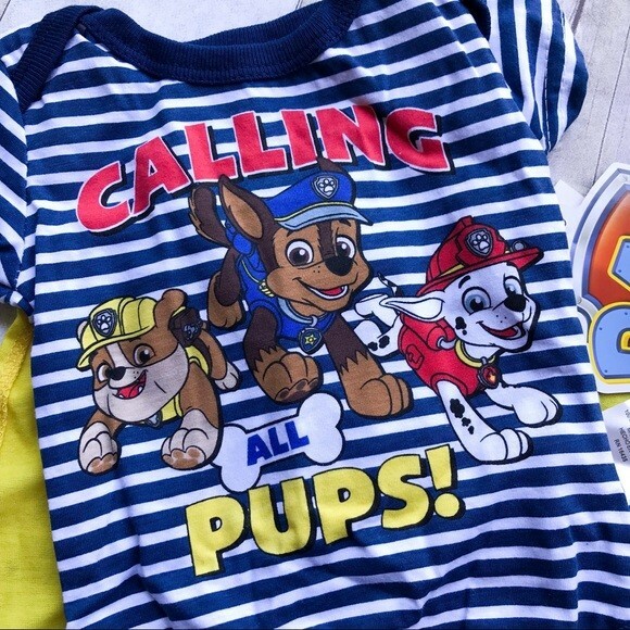 paw patrol boys outfit 0-3 months