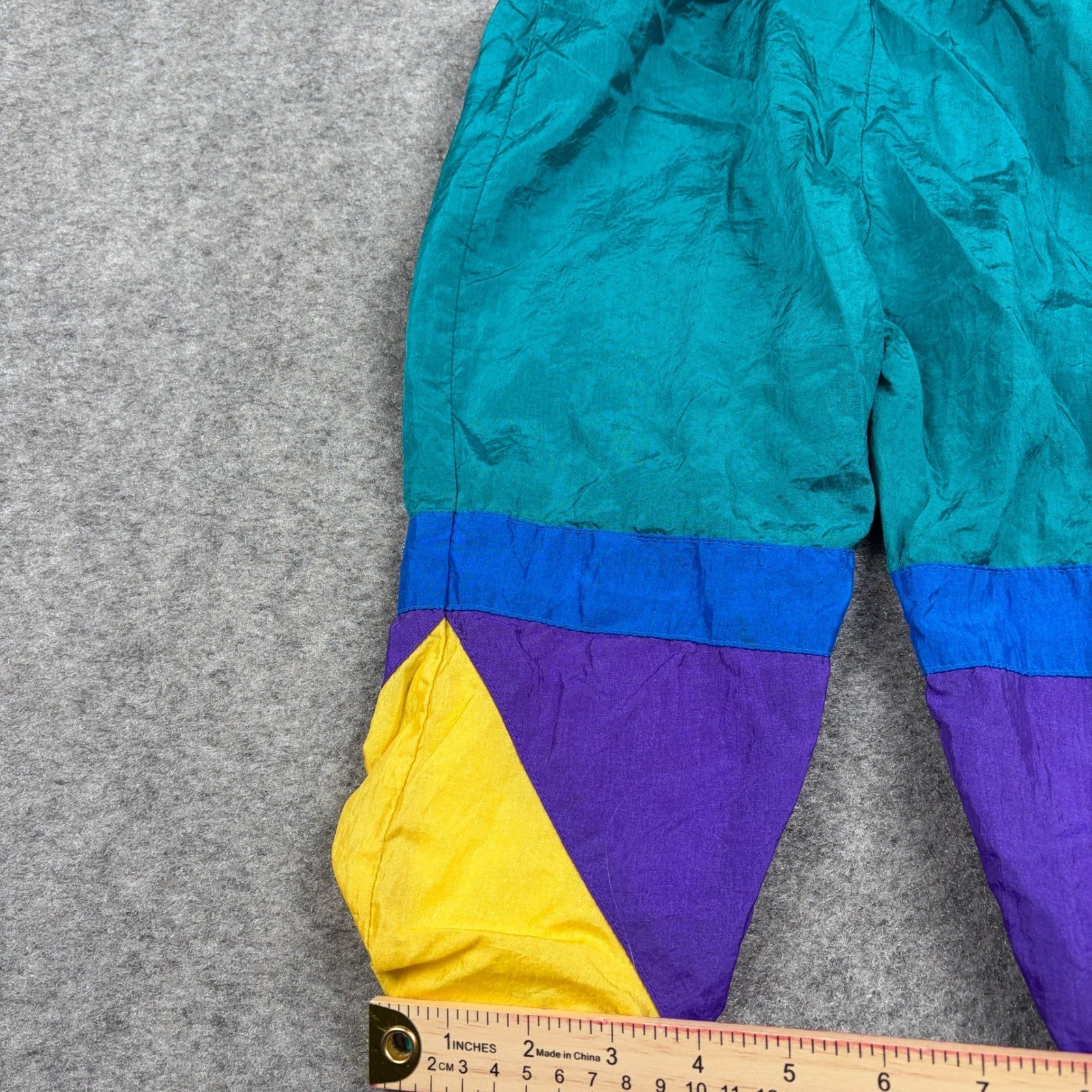 JPI Company Tracksuit Unisex 2T Vintage 90s Colorblock Windbreaker Set Teal