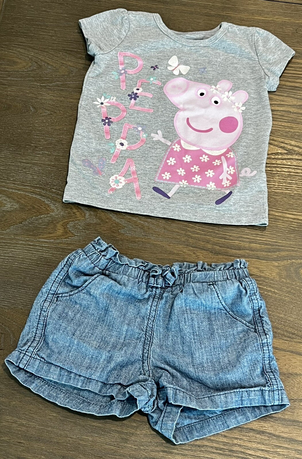 Toddler Girls’ 2-Outfits/4Pieces, Shorts/Jeggings & Tops Size 2T