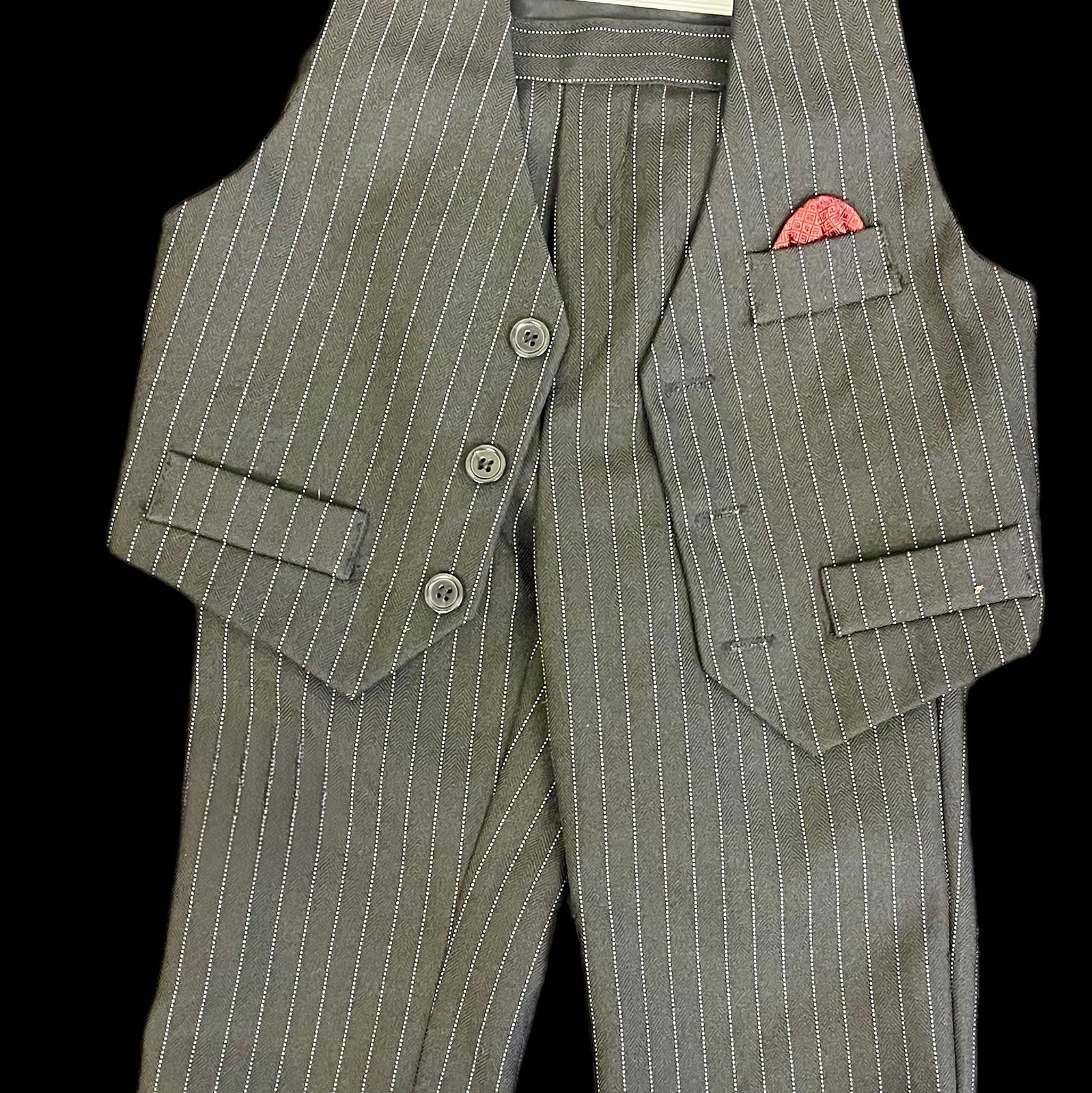Andrew Fezza Baby Boy’s Gray 2-Piece Vest & Pants Set Outfit