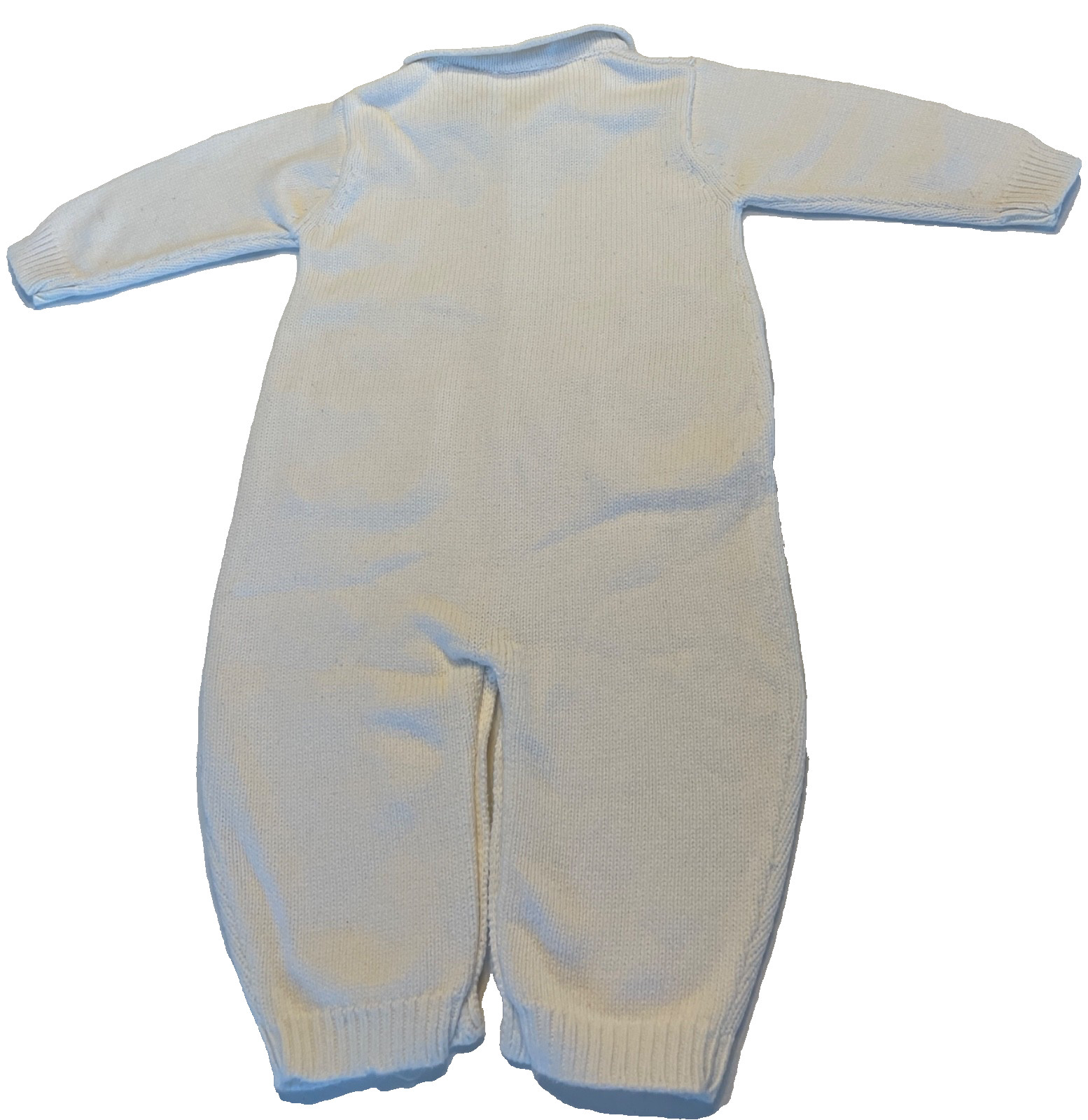 KOALA BABY Teddy Bear Appliqué Knit Sweater One-Piece Romper & Booties Set 6-9M