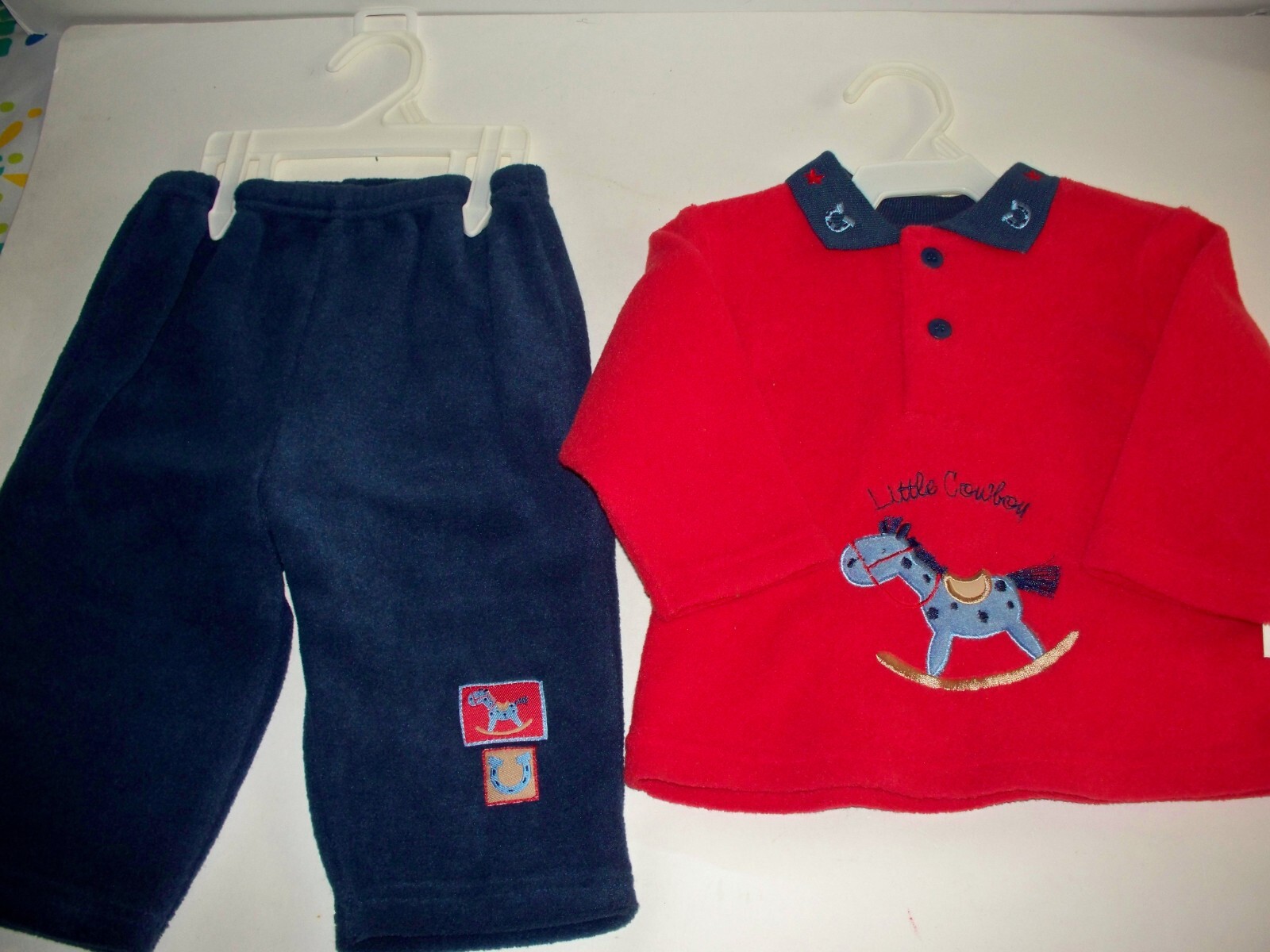 NEW Newborn Infant Baby Boy Kids Clothes 2 PC Outfit Red & Blue – A2