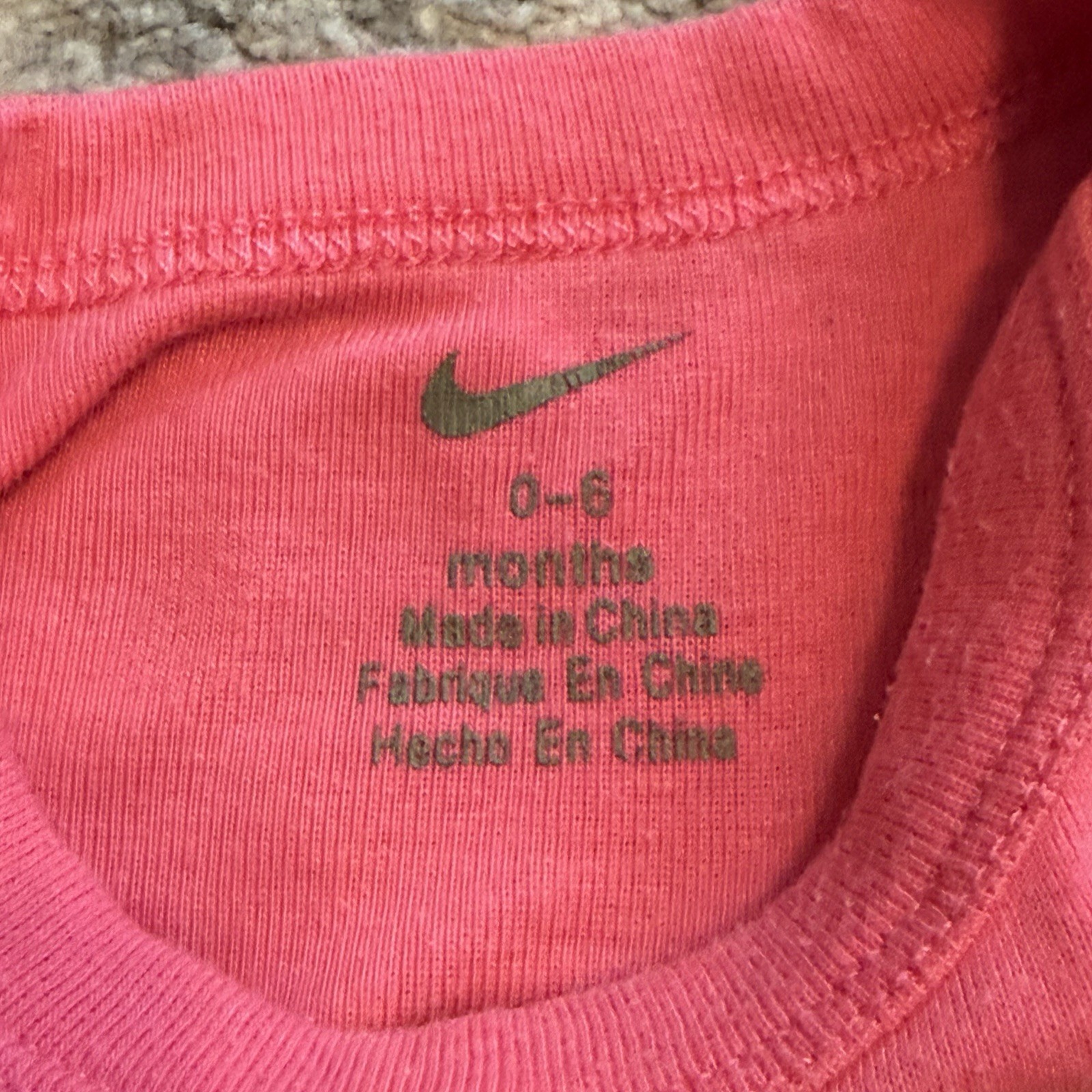 Nike Baby Girl Outfit Bundle 3 Pack 0-6M Footed Sleepers Bodysuit Set