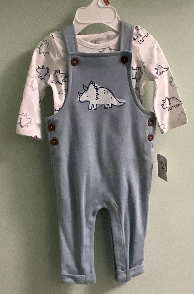Lullaby Boys Overall Set Size 0-3 Months