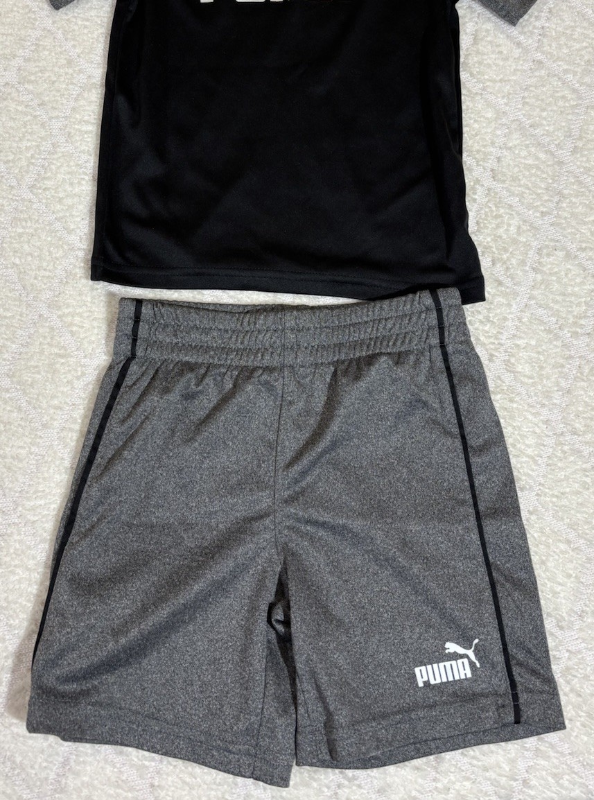 Puma Logo Shirt/Shorts Outfit Outerwear Size 24 Months 100 % Polyester