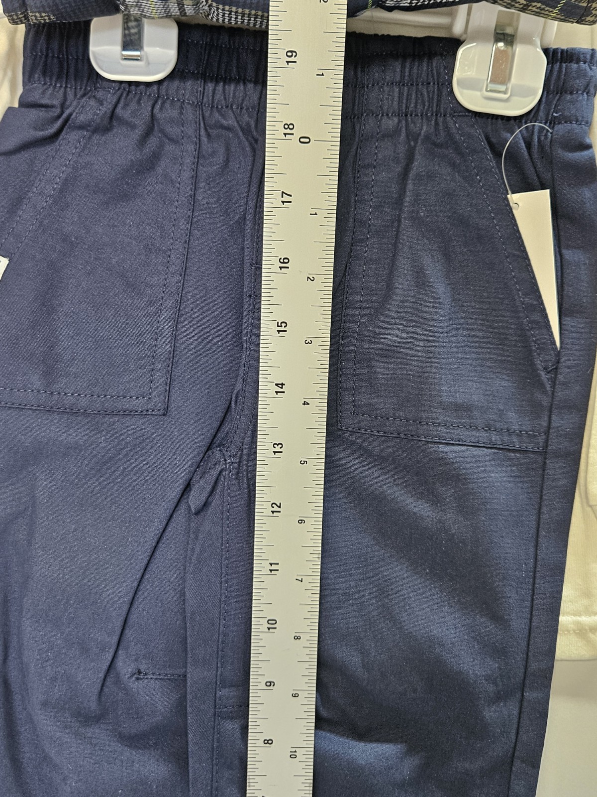 DKNY Size 2 T. Set Of 3, Green- Blue Vest/ Blue Pants/ Cream Long Sleeve Print