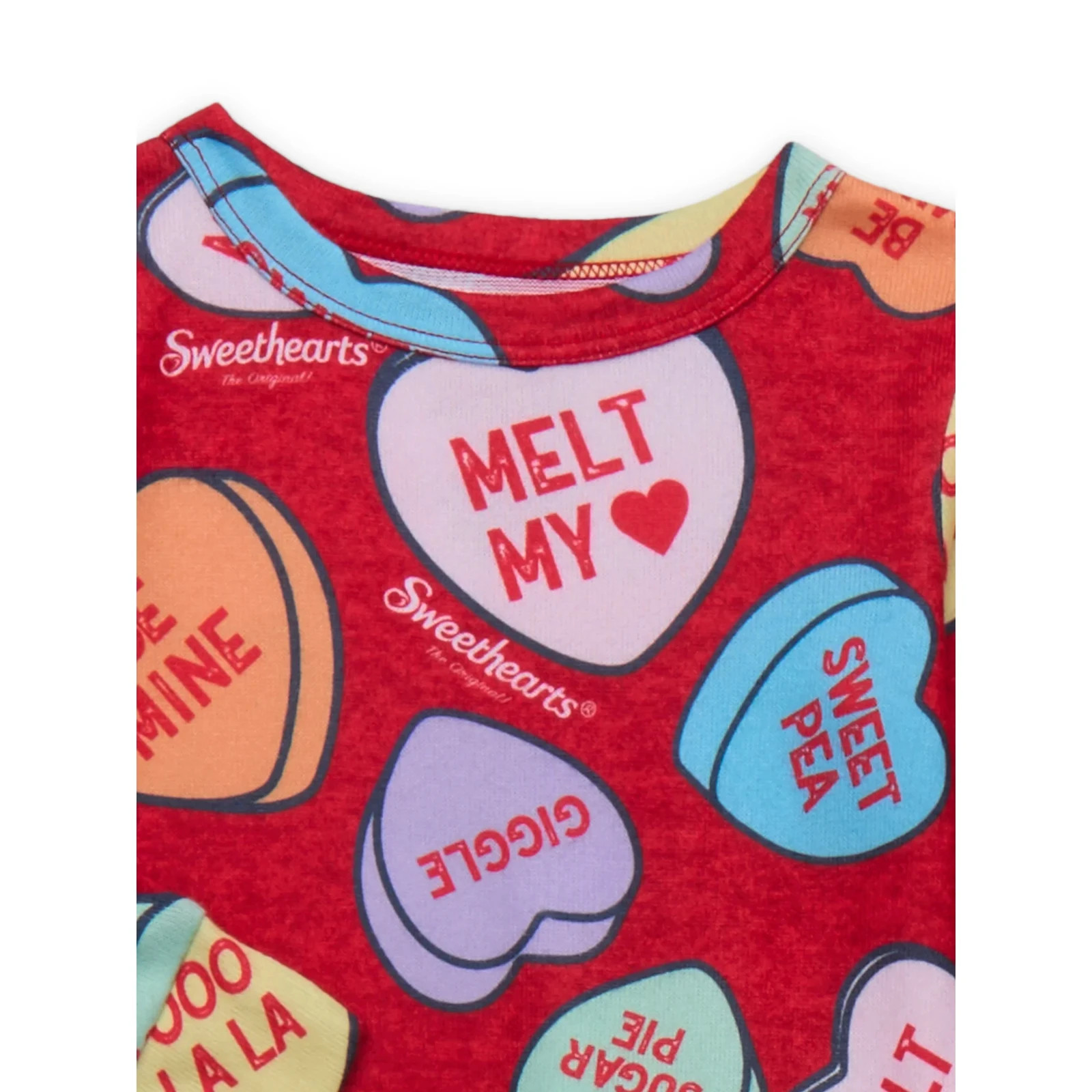 Sweethearts Character Toddler Unisex Valentine’s Day Pajama Set 4T NWT