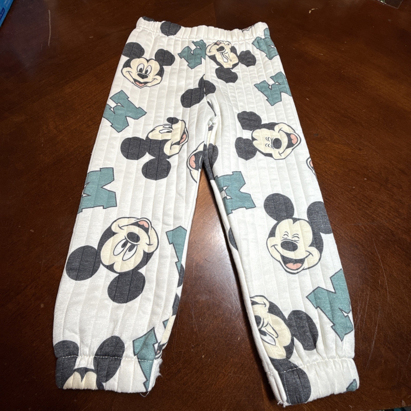Disney Baby Boy Mickey Mouse Outfit 12 Mo Quilted Sweatsuit 2 PC Set Cute NWT