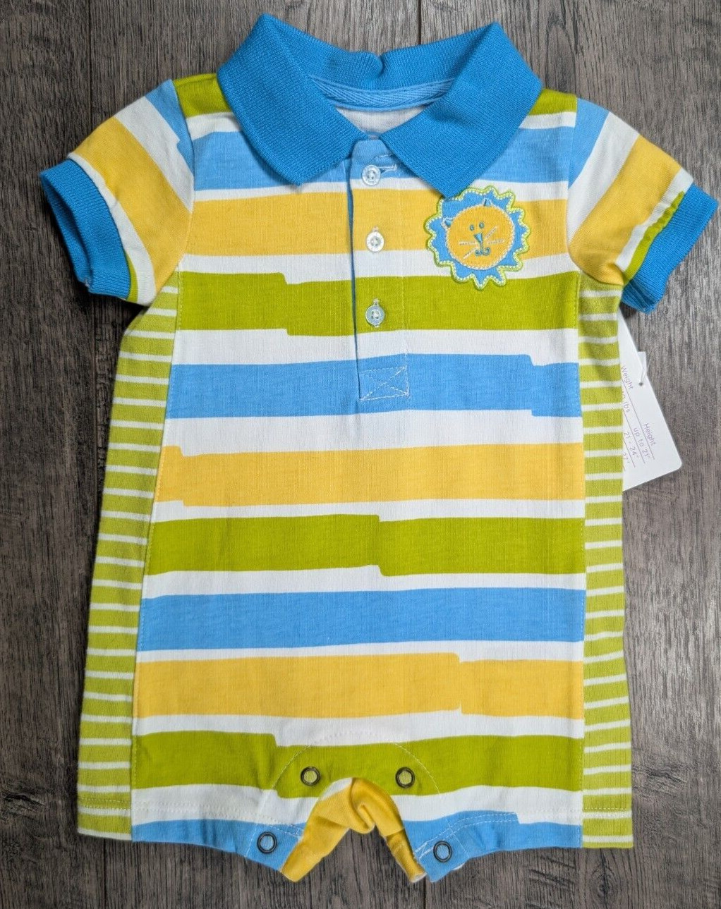 Baby Boy Clothes New Truly Scrumptious 3 Month Colorful Lion Romper Outfit