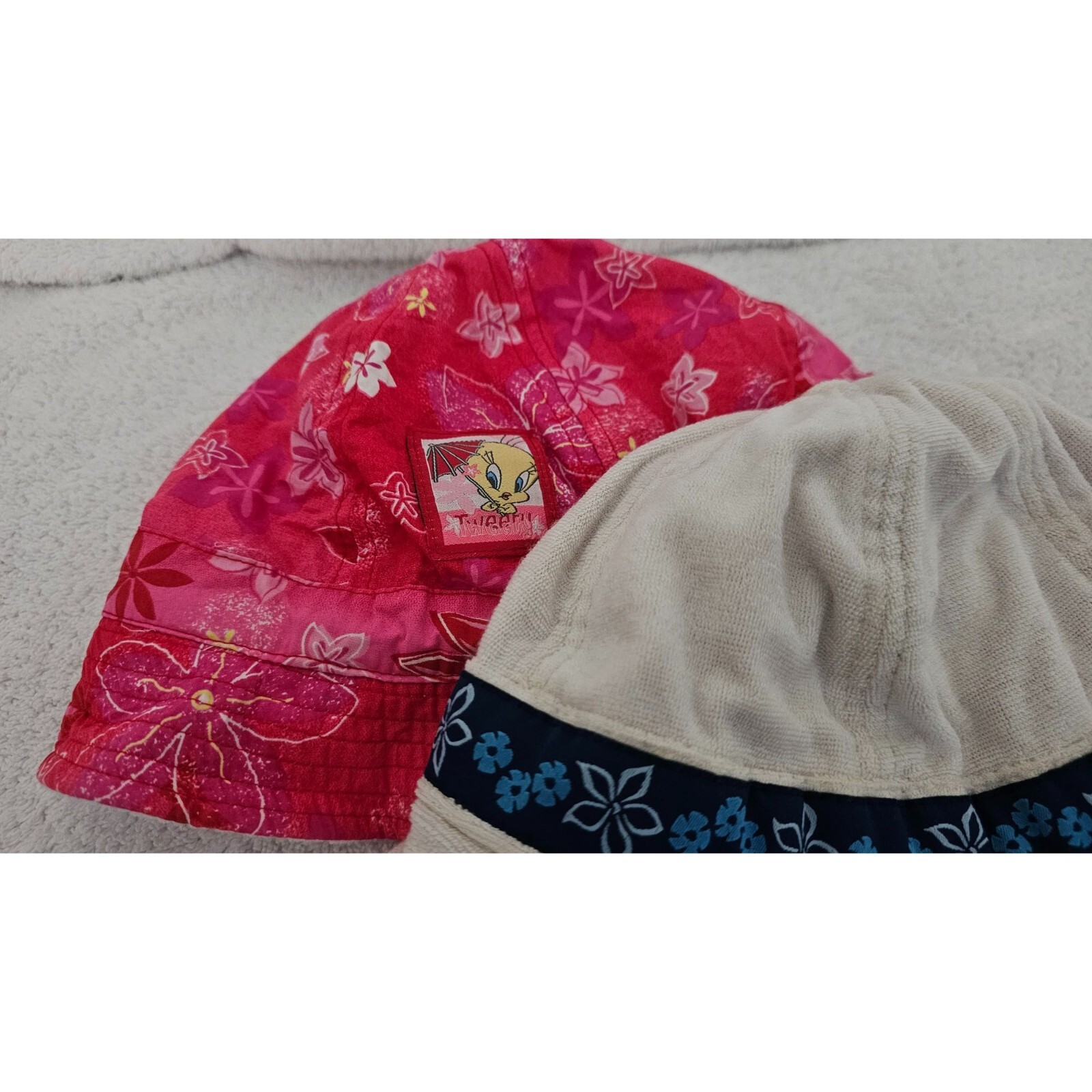 (2) Weeplay & Tweety Warner Bros Studio Store Infant Bucket Hats One Size