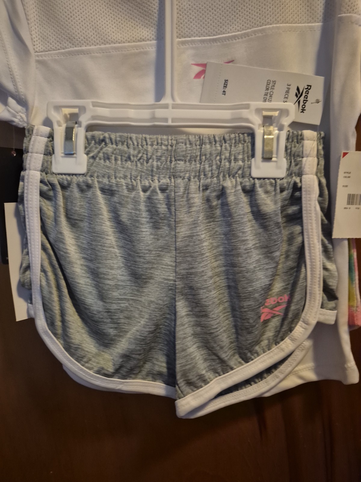 Reebok 3 Piece Set Toddler Girls T Shirt Size 4T Multicolor