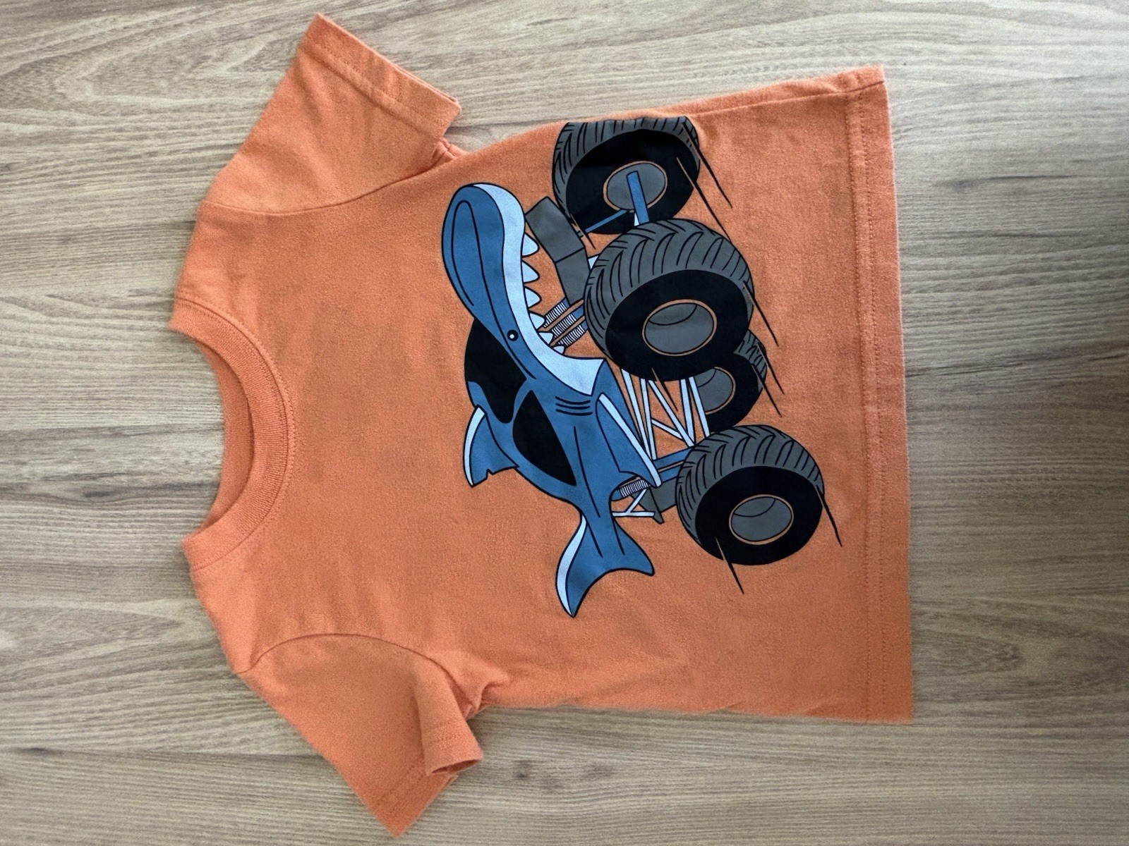 okie dokie / jumping beans 18M shark truck tee & “Beach Patrol” shorts set
