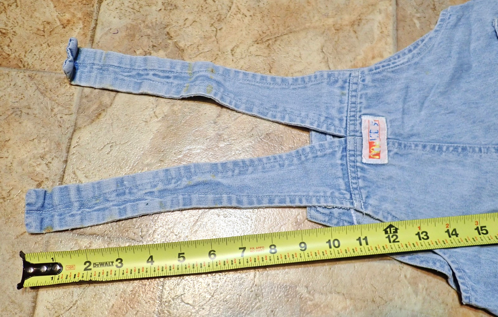 Lot of 2 McKIDS McDonald Vintage Denim Children’s Toddlers Overalls for repair