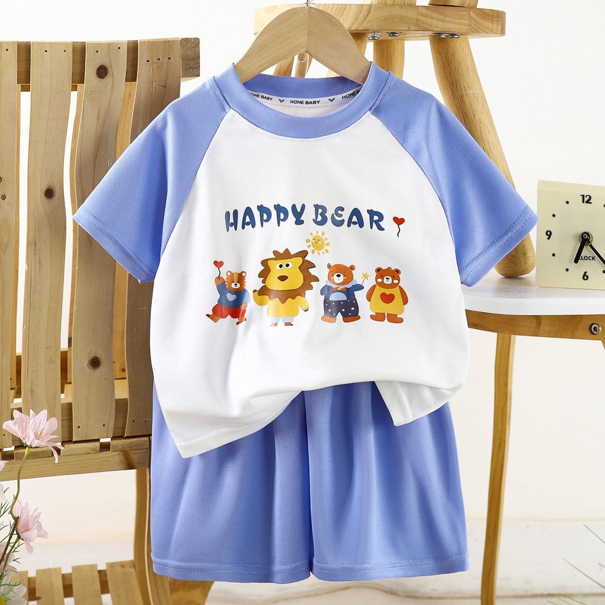 Toddler Baby Boys Summer T-shirt Shorts Clothes Sets Casual Short Sleeve Outfits