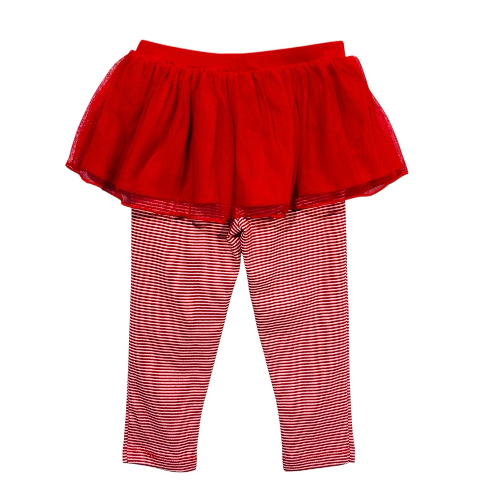Carters Baby Girls 2-Piece Tutu Leggings & Bodysuit Top Outfit Set 12M Red White