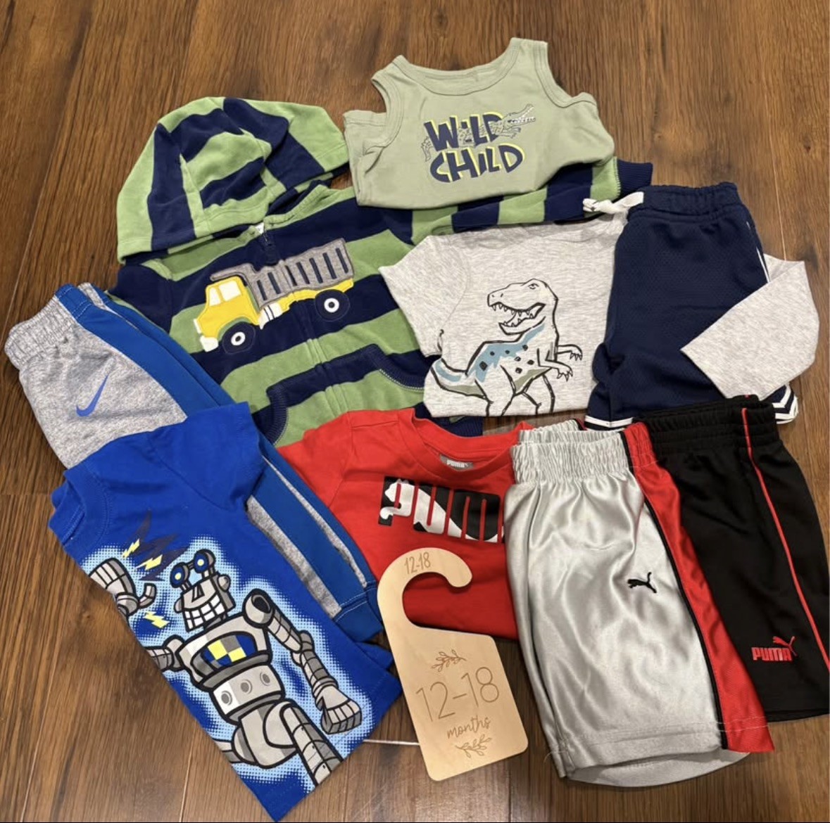 boys 12-18 month clothing lot, 16 pieces