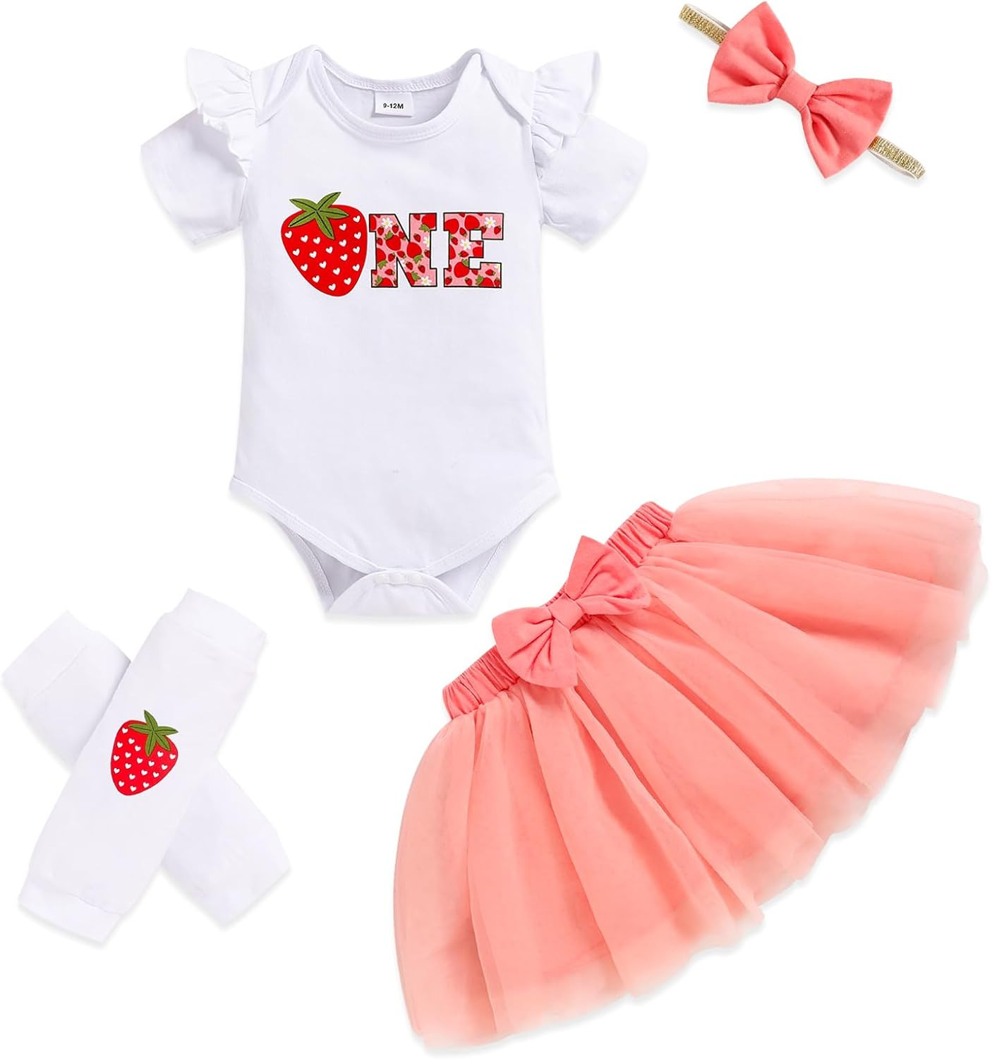Birthday Cake Smash Outfit Baby Girl My 1St Birthday Tutu Skirt w/Headband Set