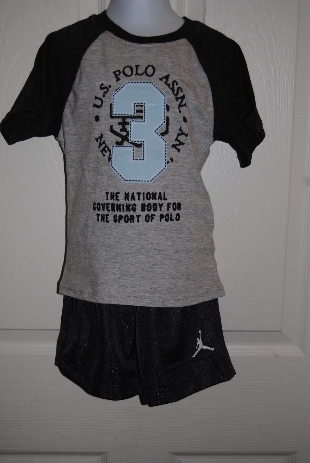 Boys shirt Size 4 by U.S. Polo Assn. Gray in color with red Polo RN 18702