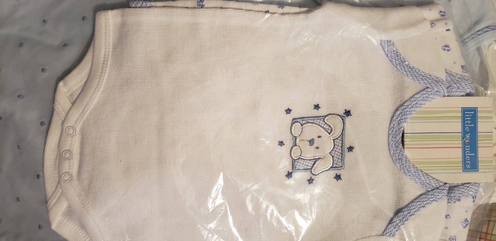NWT Blue preemie boy  shirt tops bodysuits littlewonders 