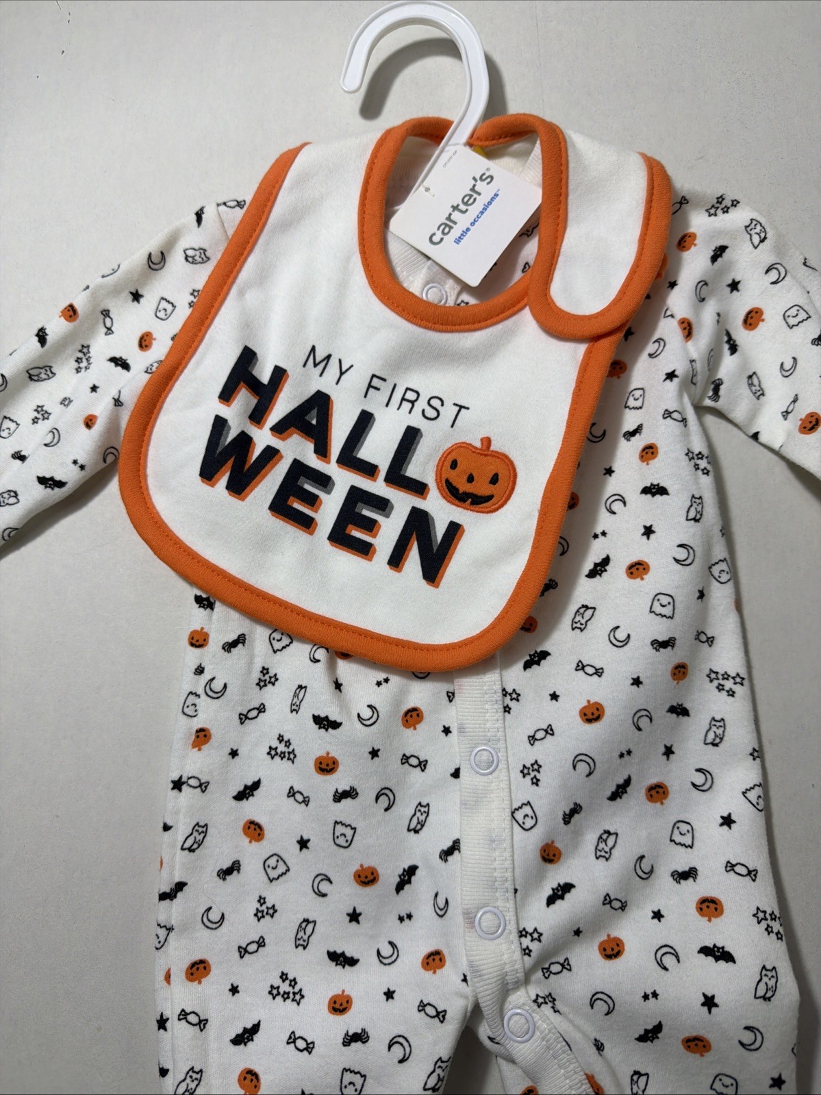 Baby Sleep N Play 2 Piece Halloween Newborn Outfit NWT, Safe Hands