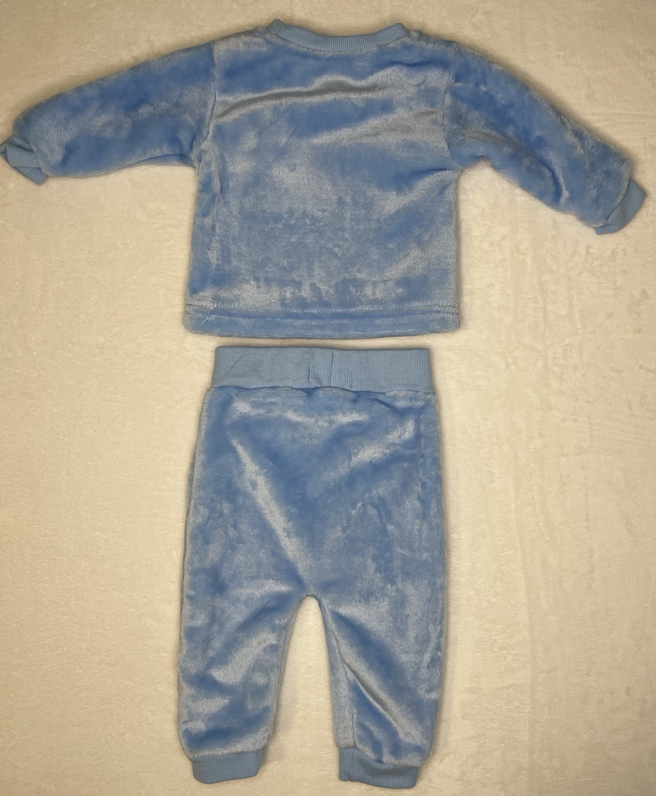 Infant Boy Rene Rofe Baby 2 Piece Set 3-6 Months Blue Long Sleeve Top & Pants