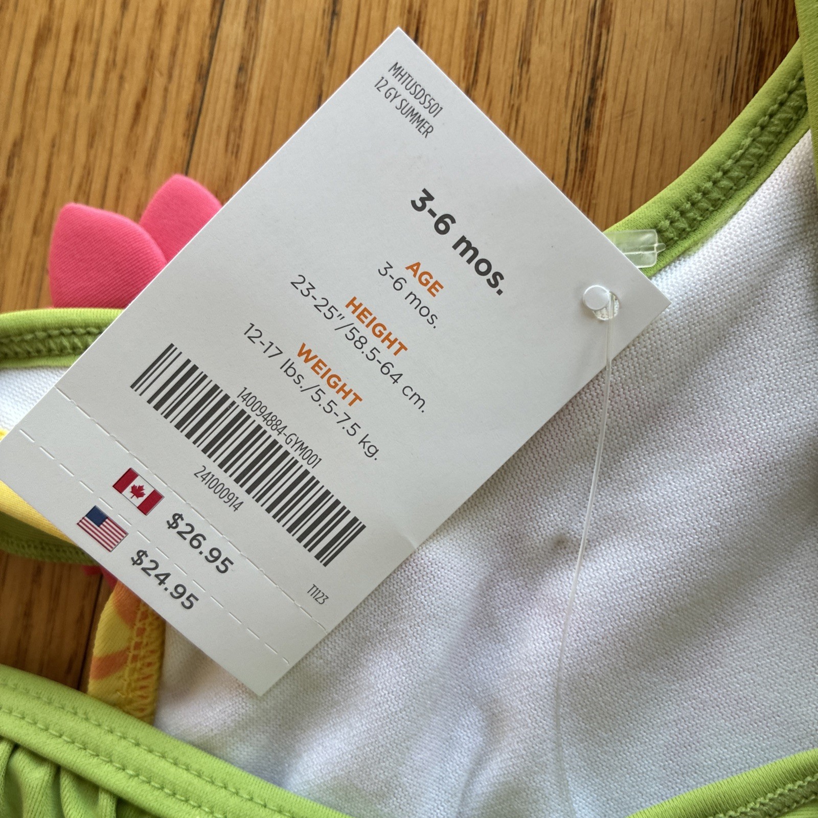 Gymboree 3-6 Months Infant Girl SUMMER Bathing Suit ALOHA Pineapple NWT