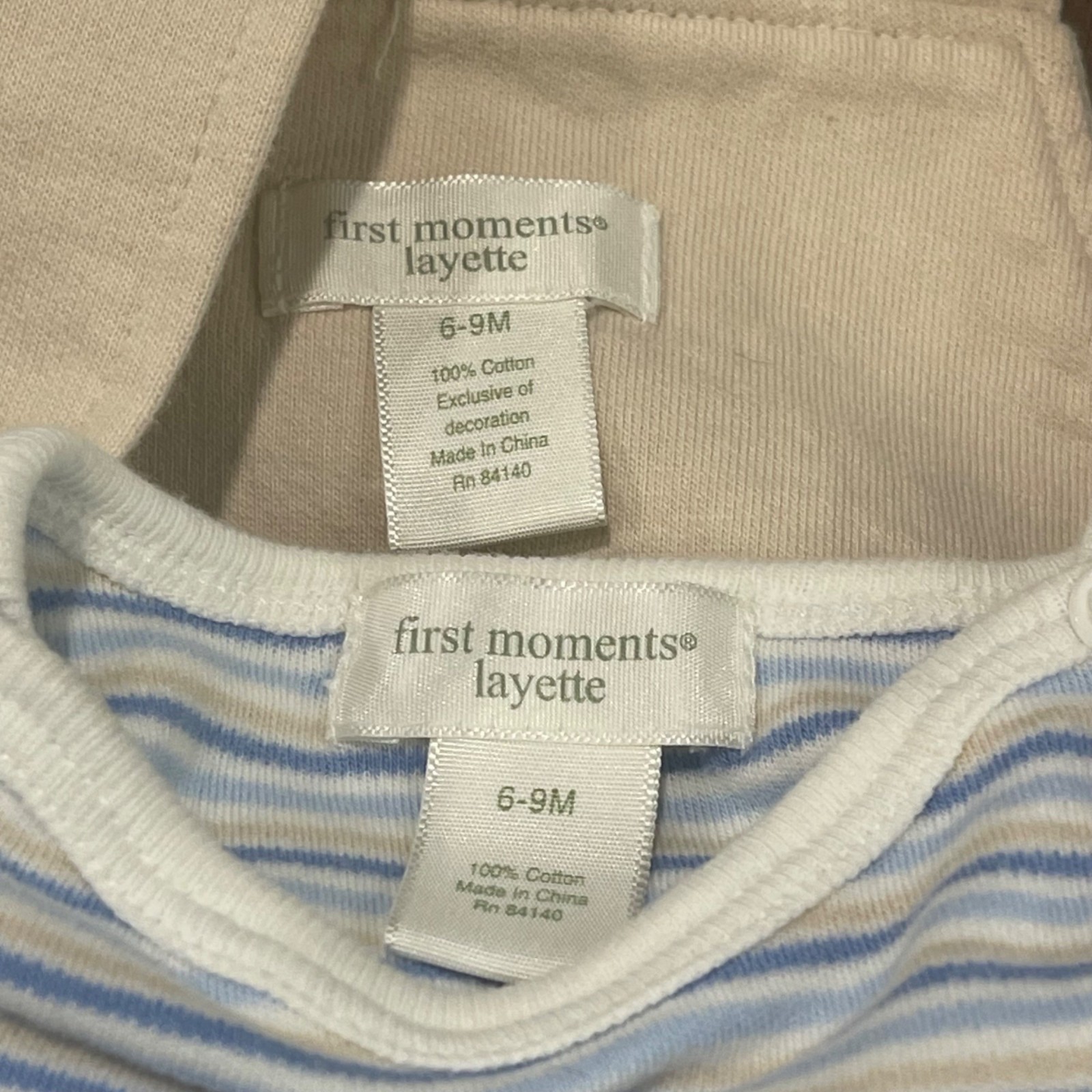 Vintage First Moments Layette Jungle Outfit Size 6-9M Embroidered Animals Knit
