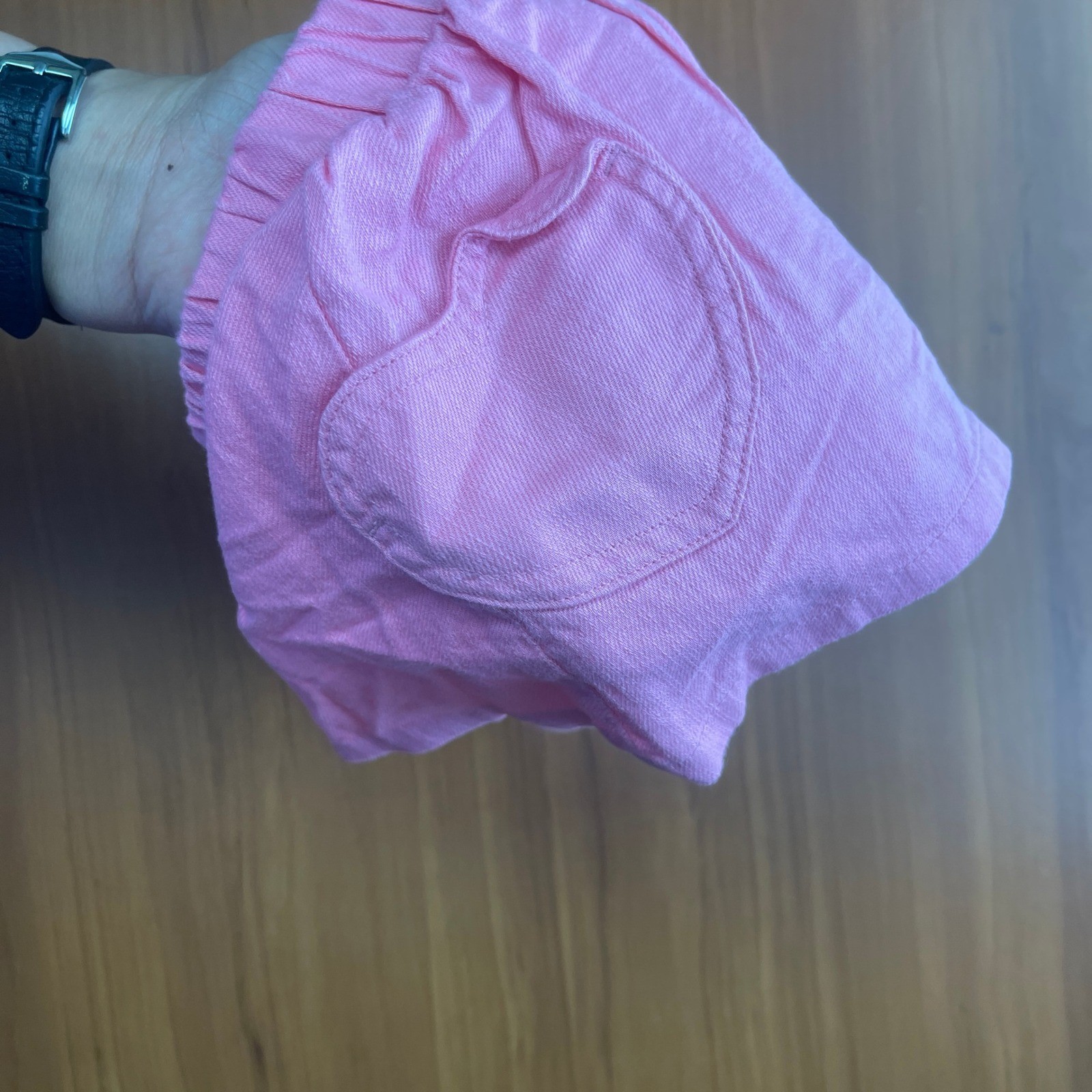 Cat & Jack Baby Girls Pink White Striped Tank Top and Skort Set 12M