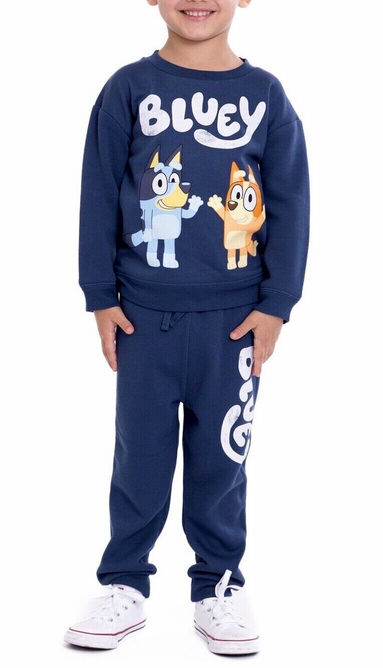 Disney Bluey Sweatshirt Outfit Pants Toddler Set Boy Girl 18M 2T 3T 4T 5T Shirt