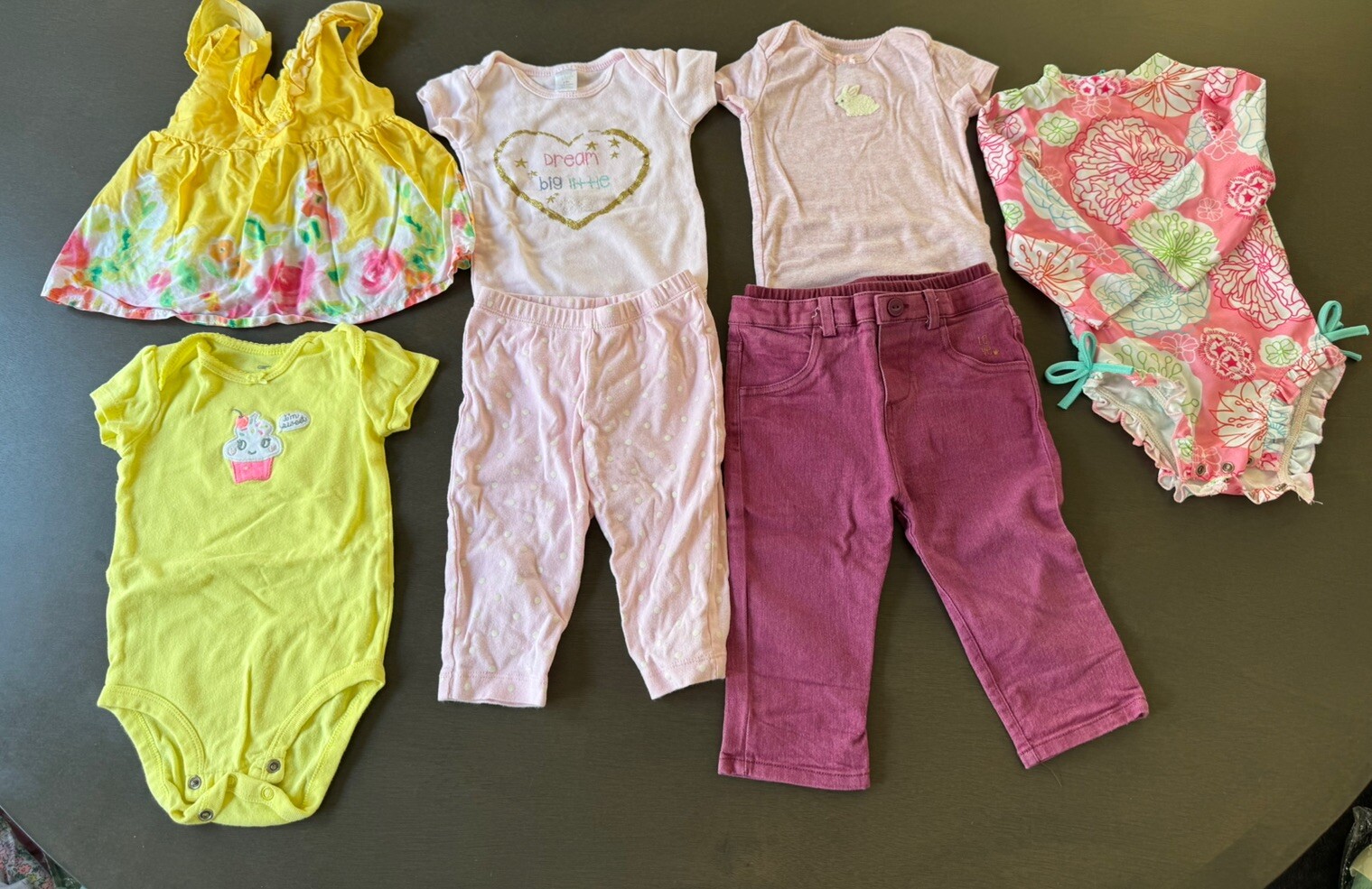 baby girl bundle dress pants jeans outfit sets swimsuit bodysuits size 6-9m