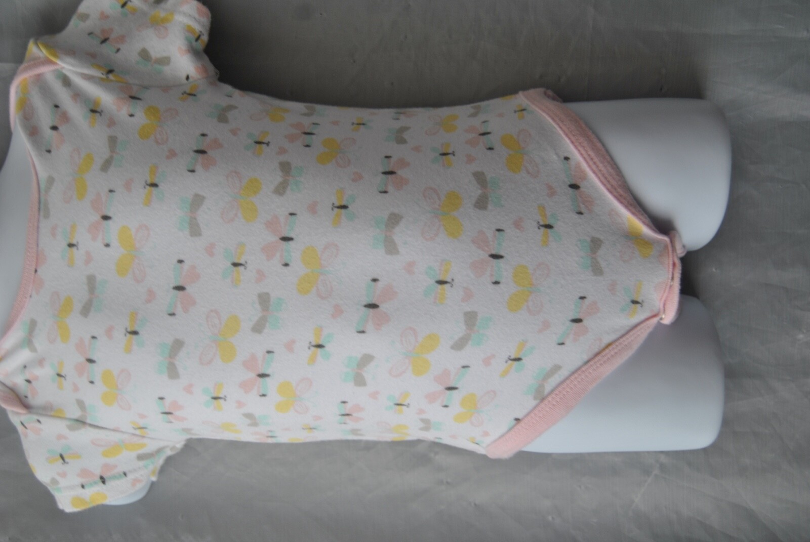 Girls One Piece by Baby Gear 18 M. Butterfly’s all on it. RN 100364