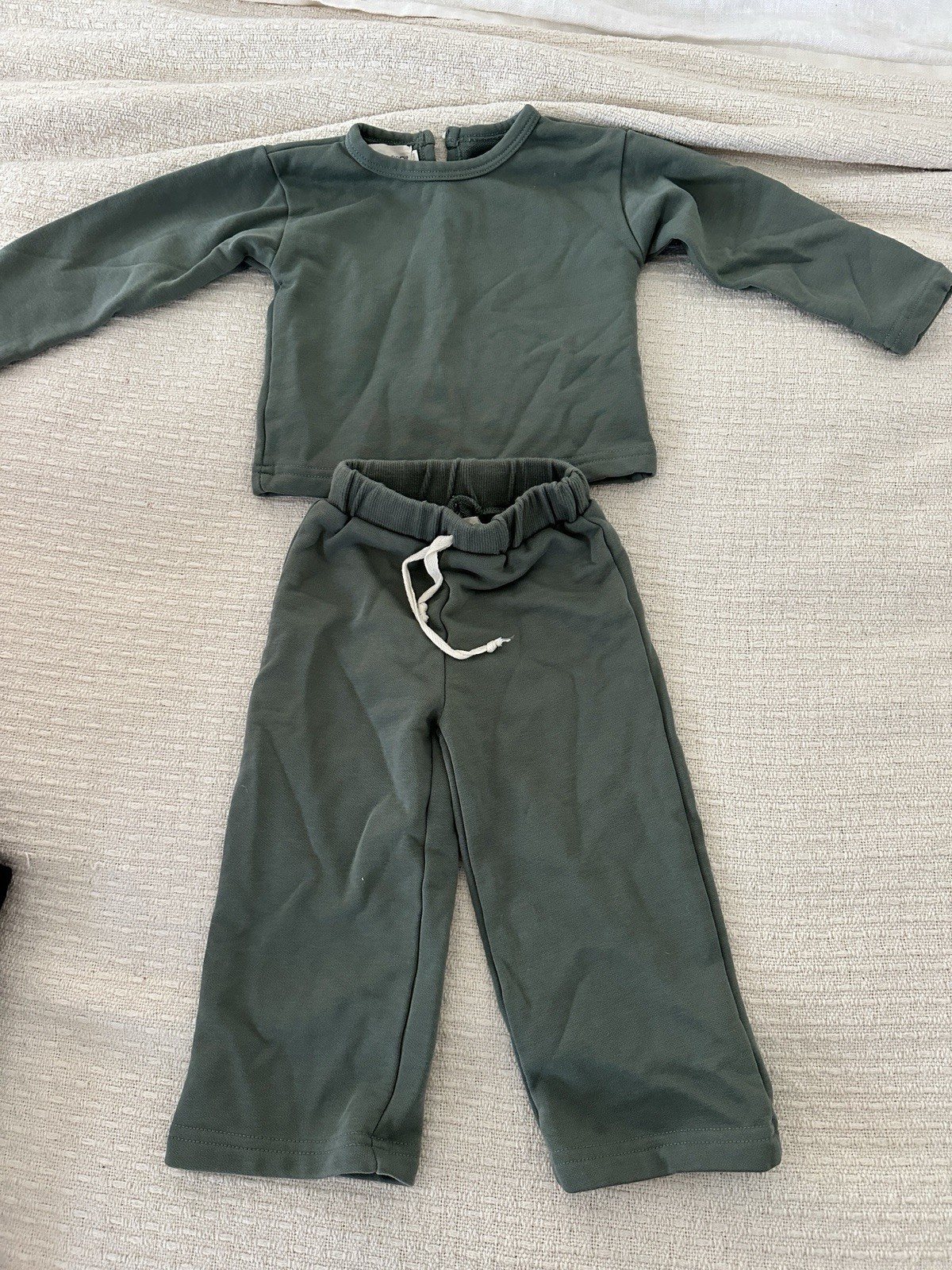 Winnie & Crew Everett Set Green 6-12m