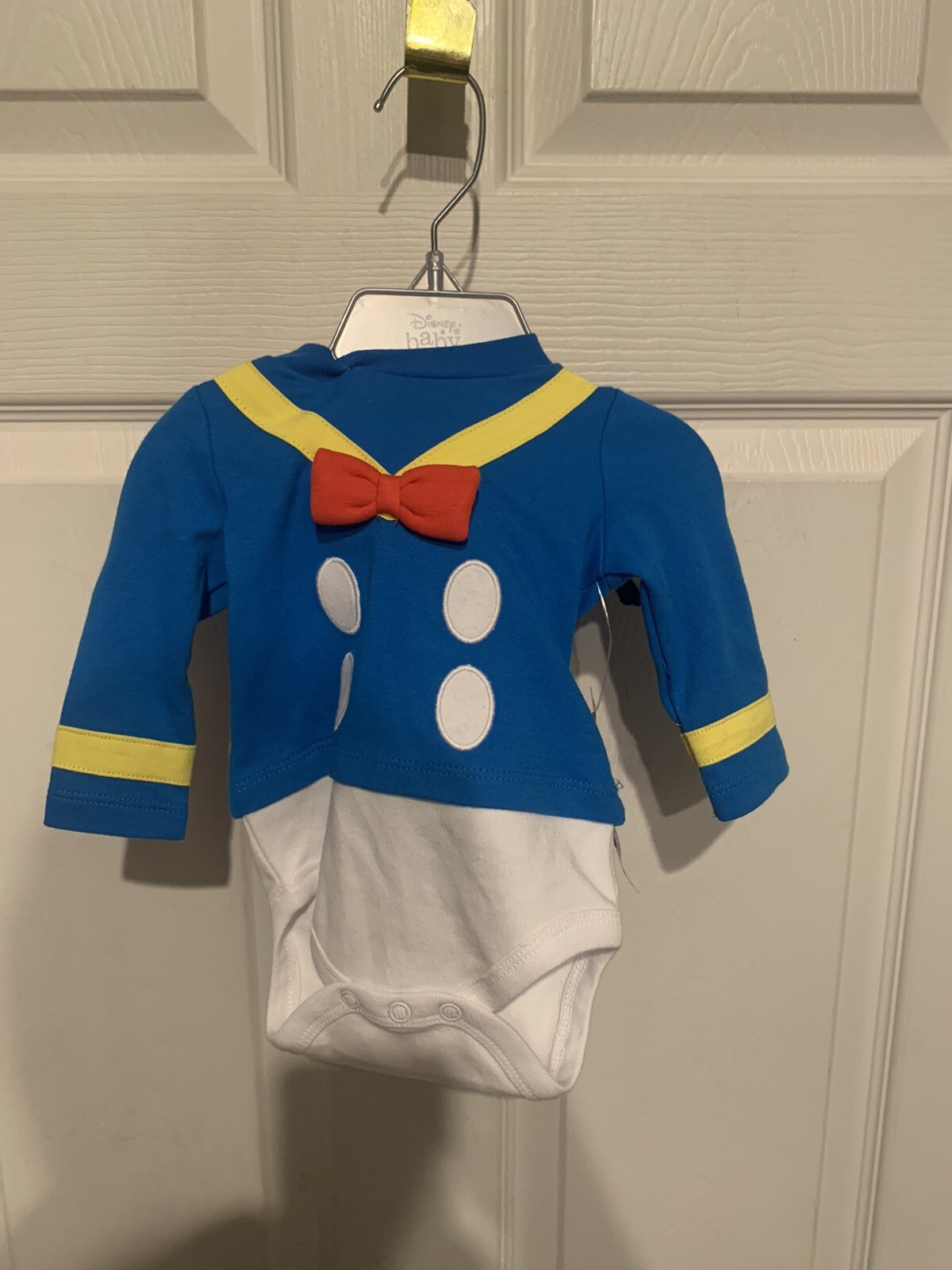 NWT Disney Store Donald Duck Tales Baby Bodysuit Costume Baby Size 0-3 Months