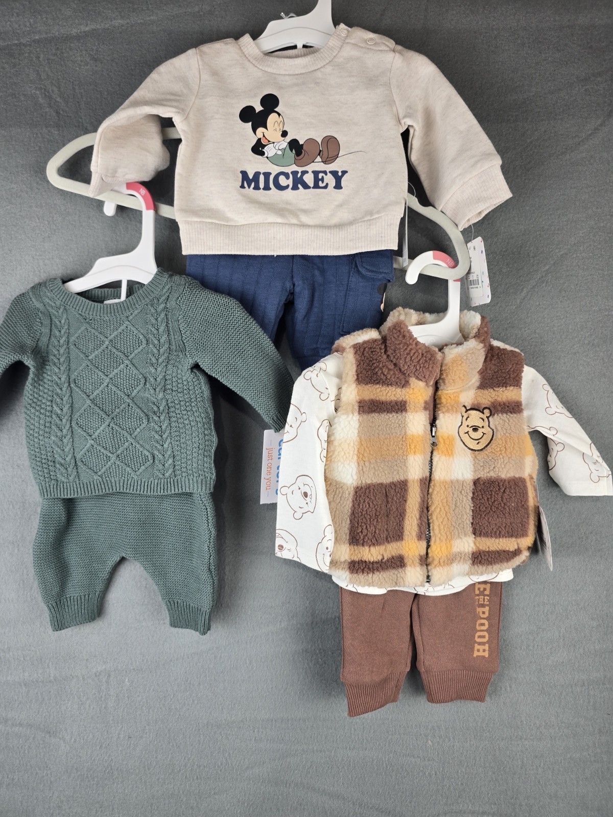 Lot of Baby Clothes Newborn 0-6 Months Outfit Sets Carter Disney Winnie the Pooh