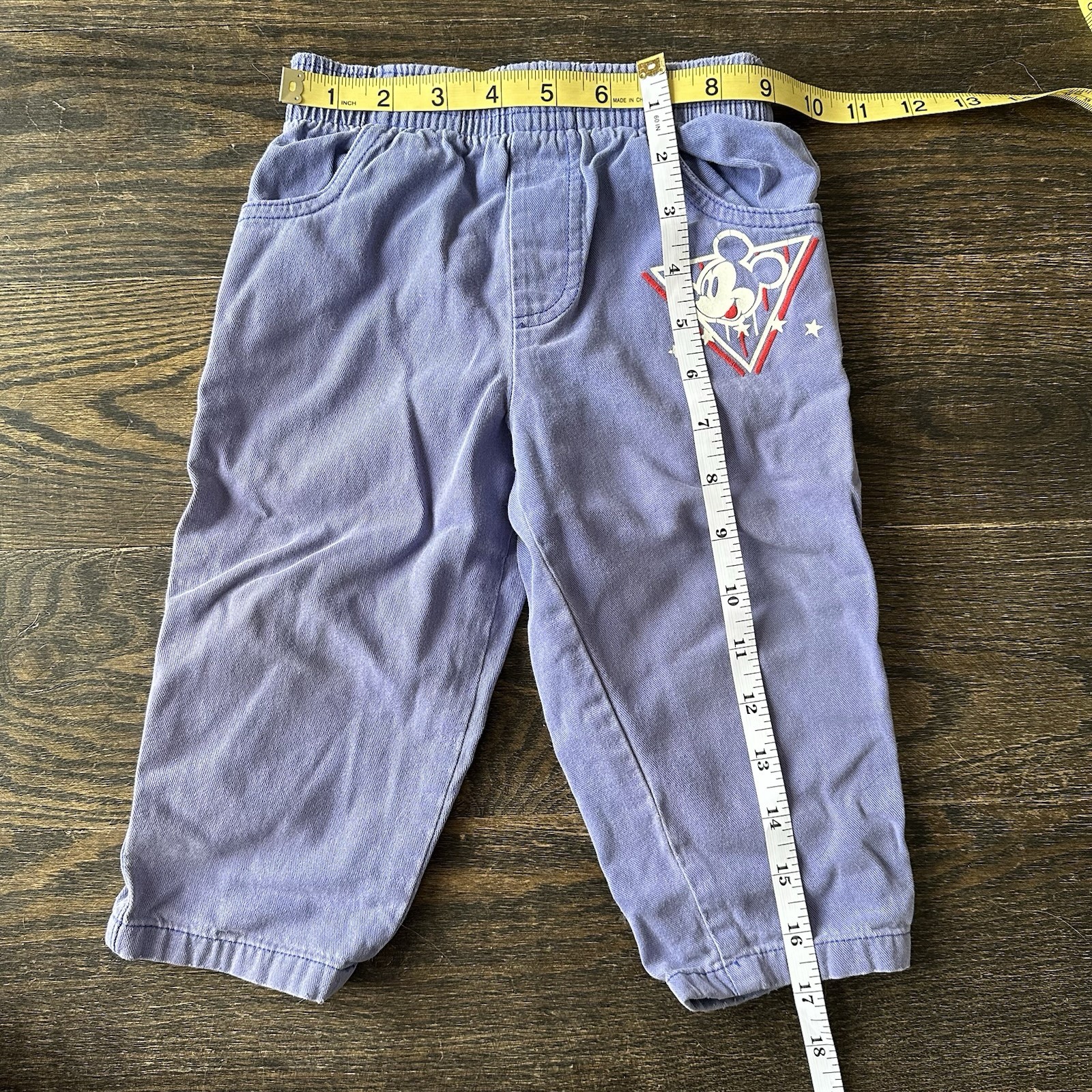 Vintage Mickey Mouse Kids Two Piece Outfit Unknown Size Sweater Pants