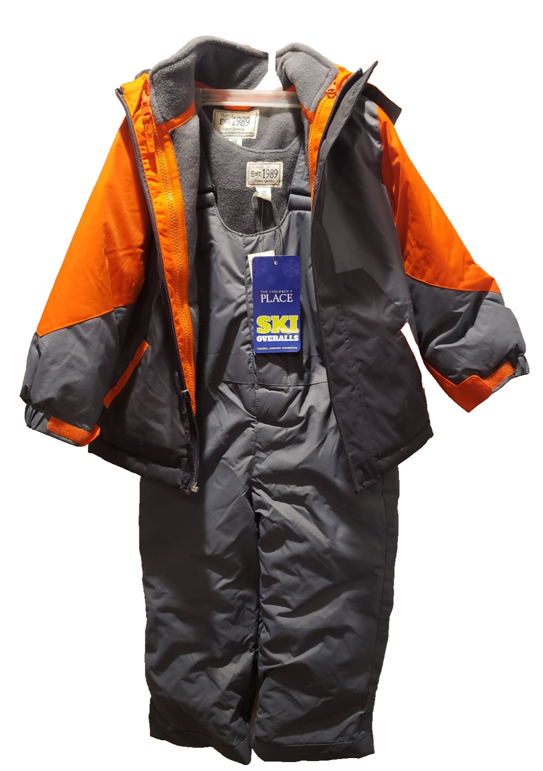 THE CHILDREN’S PLACE TODDLER CHILD SNOWSUIT 3 PC SET SKI OVERALLS JACKET~NEW~4T