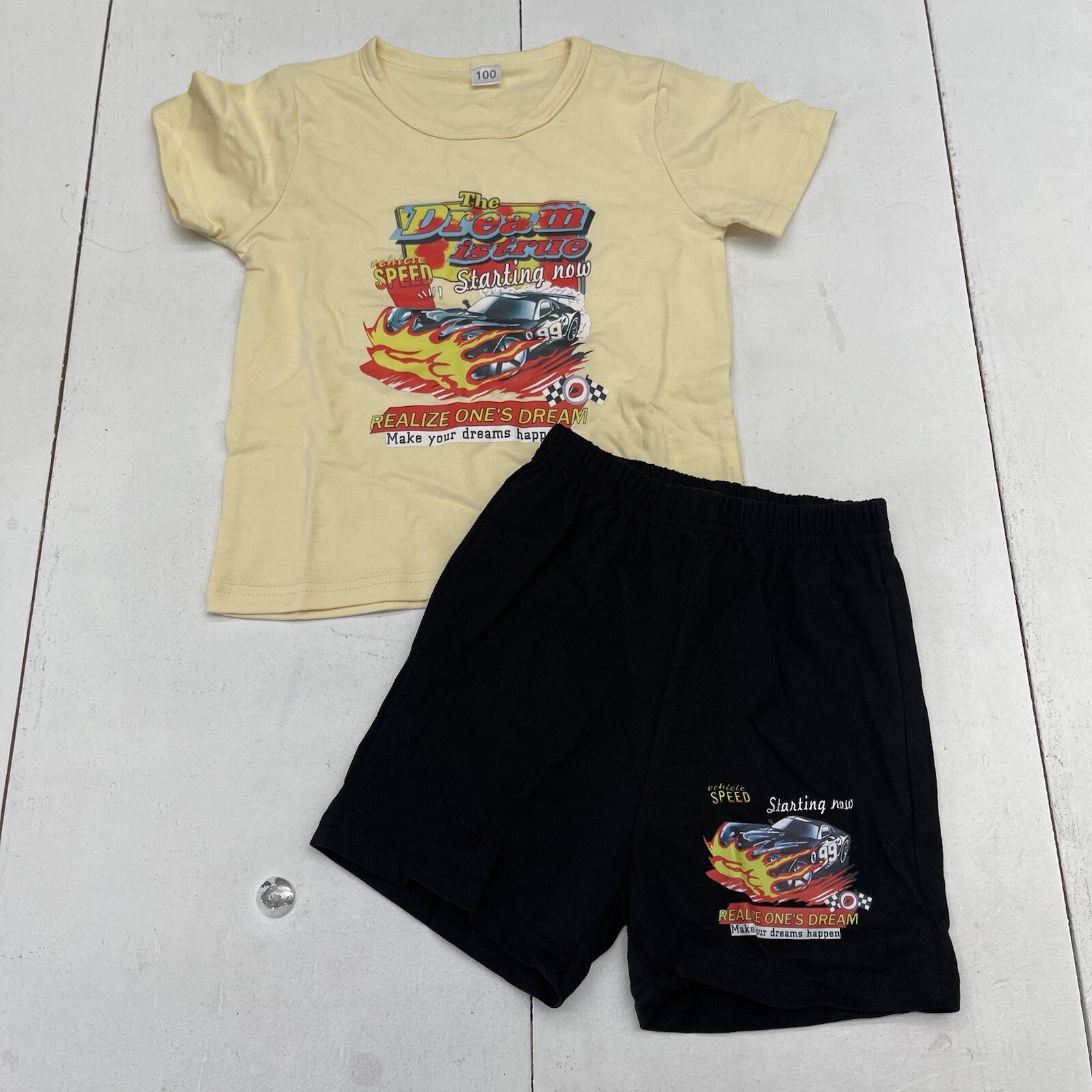 Toddler Boys The Dream Is True Graphic Tee And Shorts Outfit Set Size 100