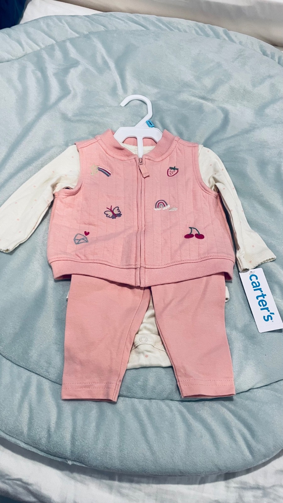 Multi 11 carters baby girl 6 months brand new with tags, never worn, all seasons