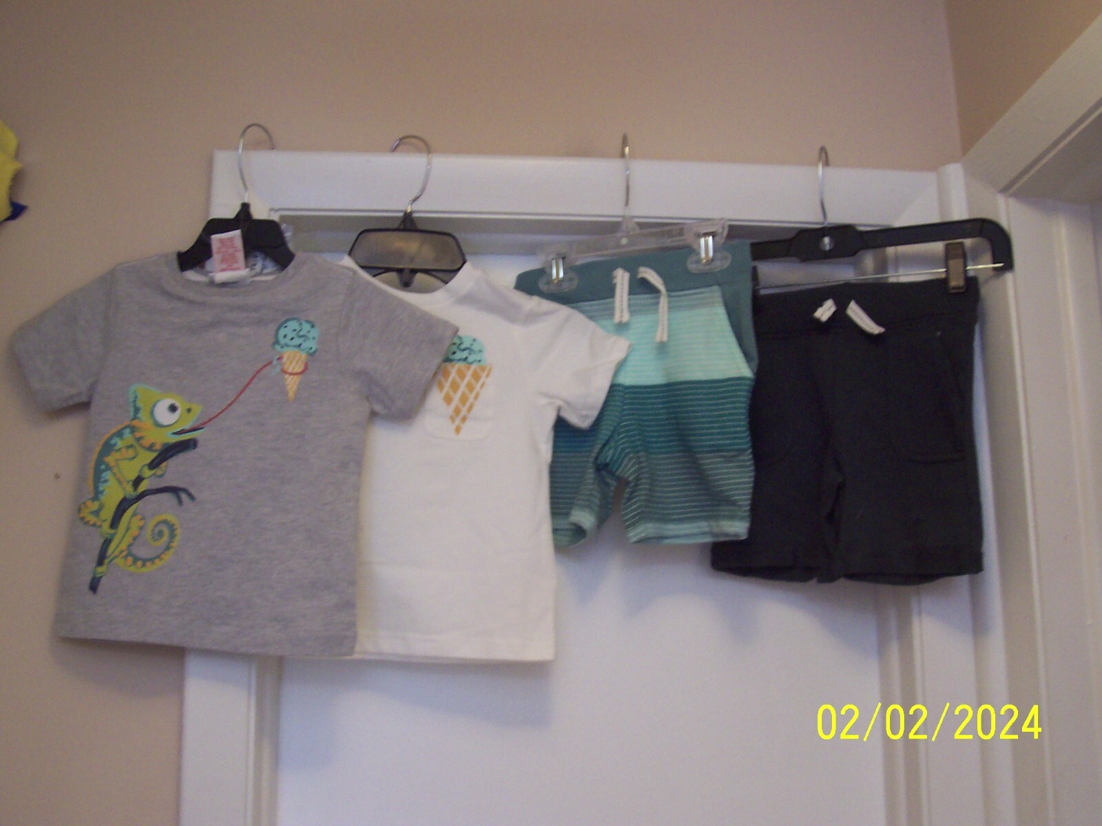Tommy Bahama Baby Boy’s 24 Months 4 Piece Iguana Mix & Match Set New With Tag