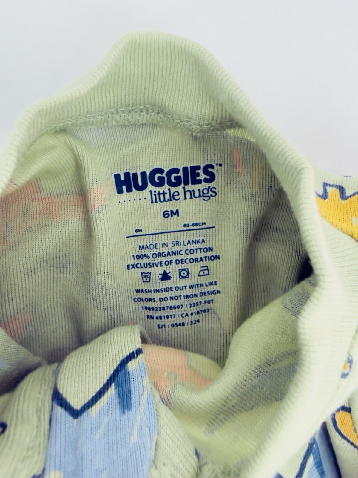 Huggies Baby Boy 6 Months Set Of 2 Dinosaurs And Green Ribbed Outfits New