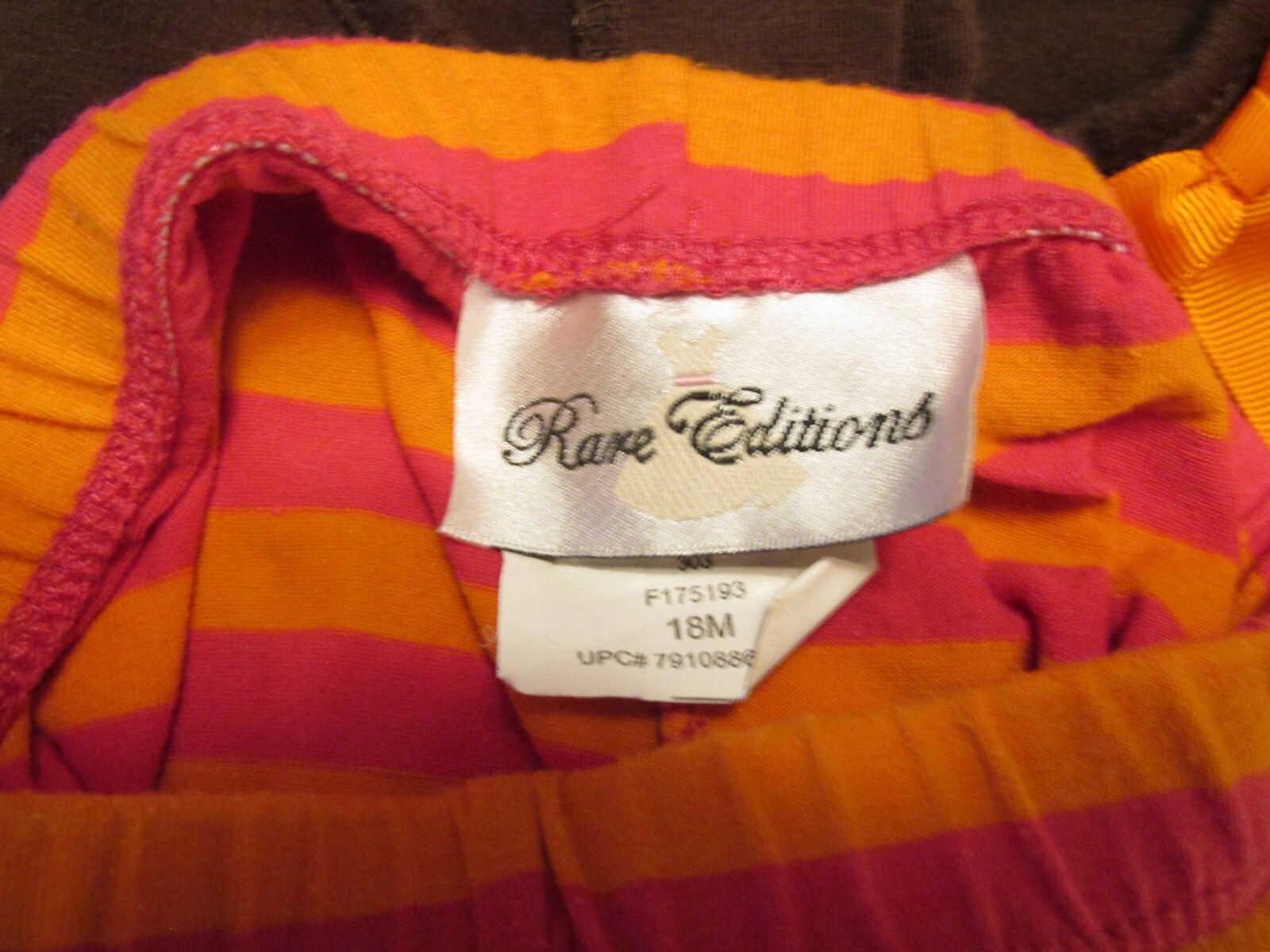 Rare Editions Girls Applique Turkey 2 Pc Pants Top Ruffles Brown Pink Orange 18M